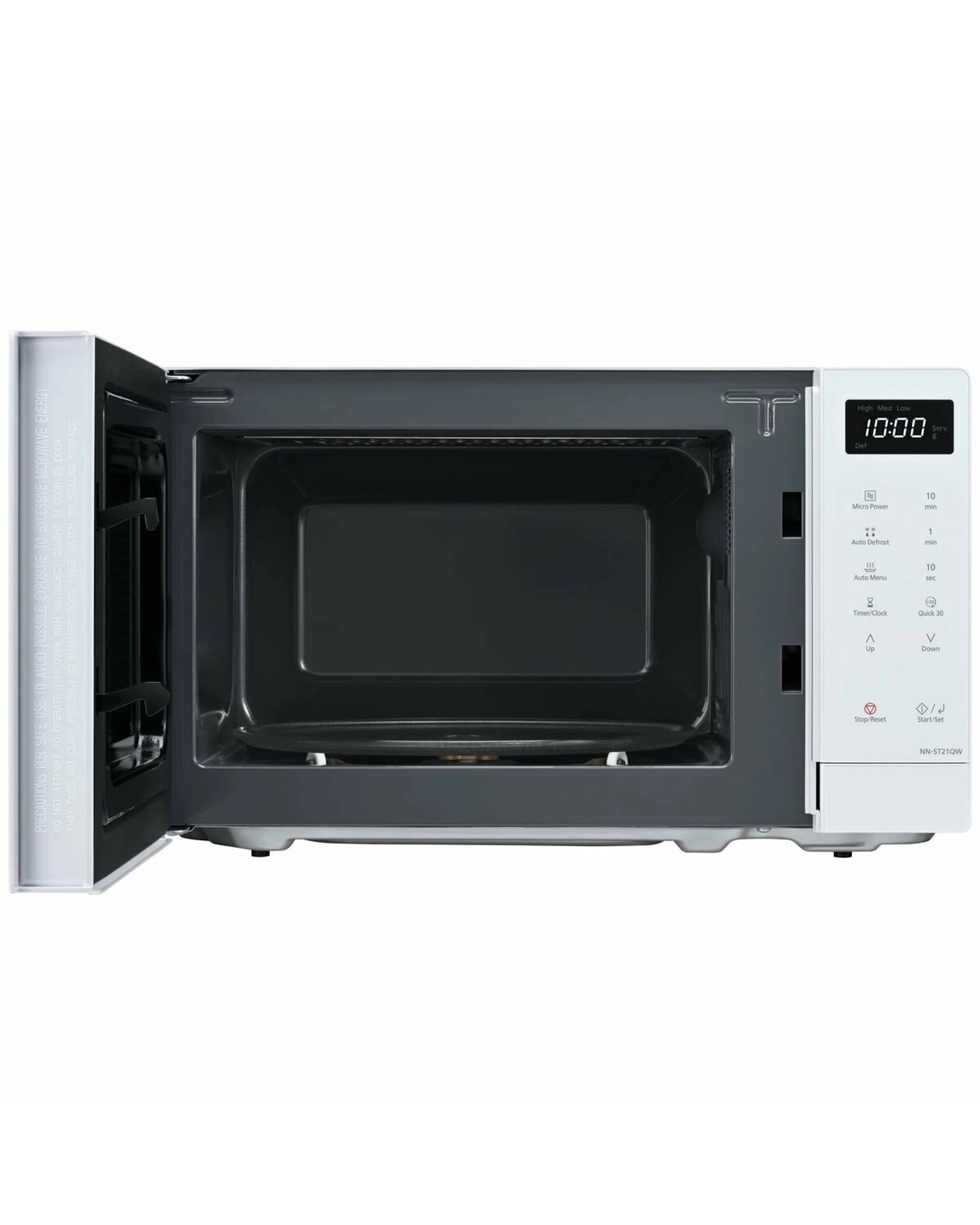 5 Panasonic 20L Compact Microwave Oven - White - WHITE, 5 of 5