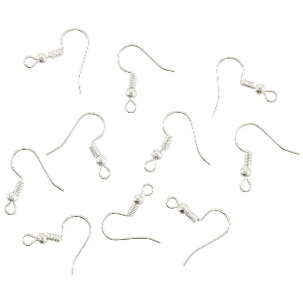 2 Born Earring Shepherd Hooks Silver 10 Pieces, 2 of 2