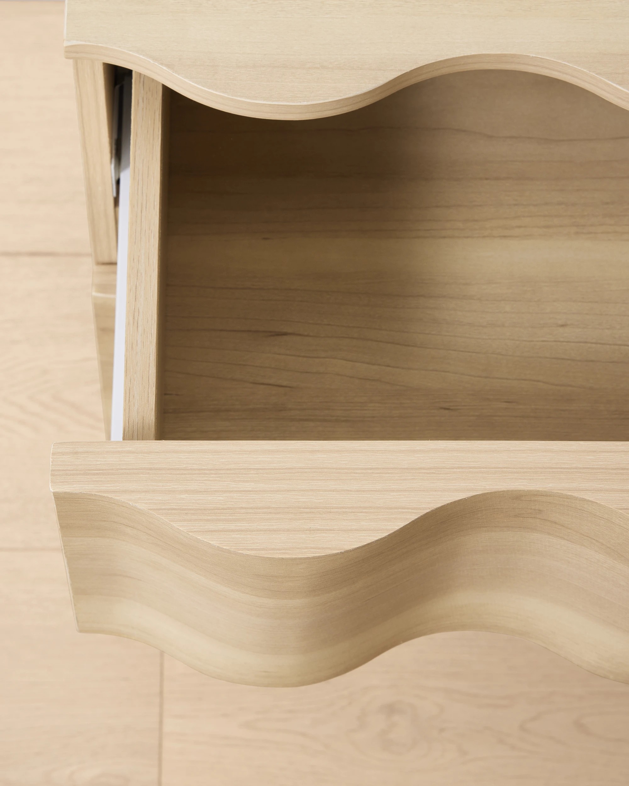 5 Ripple 2 Drawer Bedside Table - Light Oak, 5 of 6