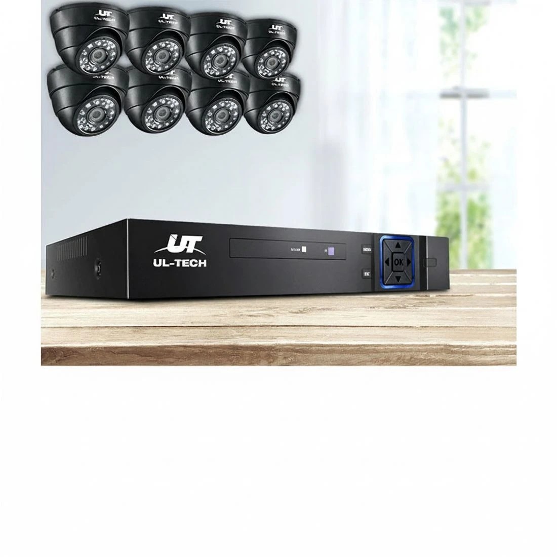 5 UL-TECH 1080P Security Camera System 8CH DVR with 8 CCTV Dome Cameras - Black, 5 of 9