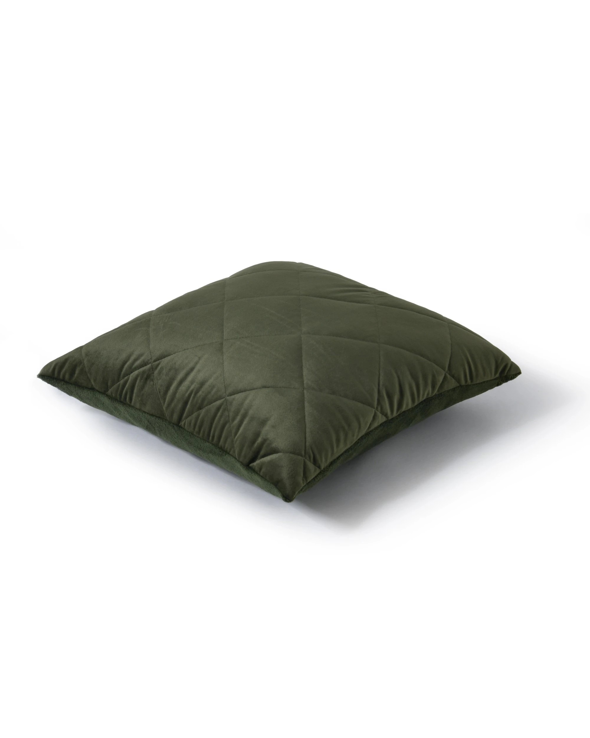 2 Dreamaker Haven Quilted Cushion 50x50cm - Olive, 2 of 4