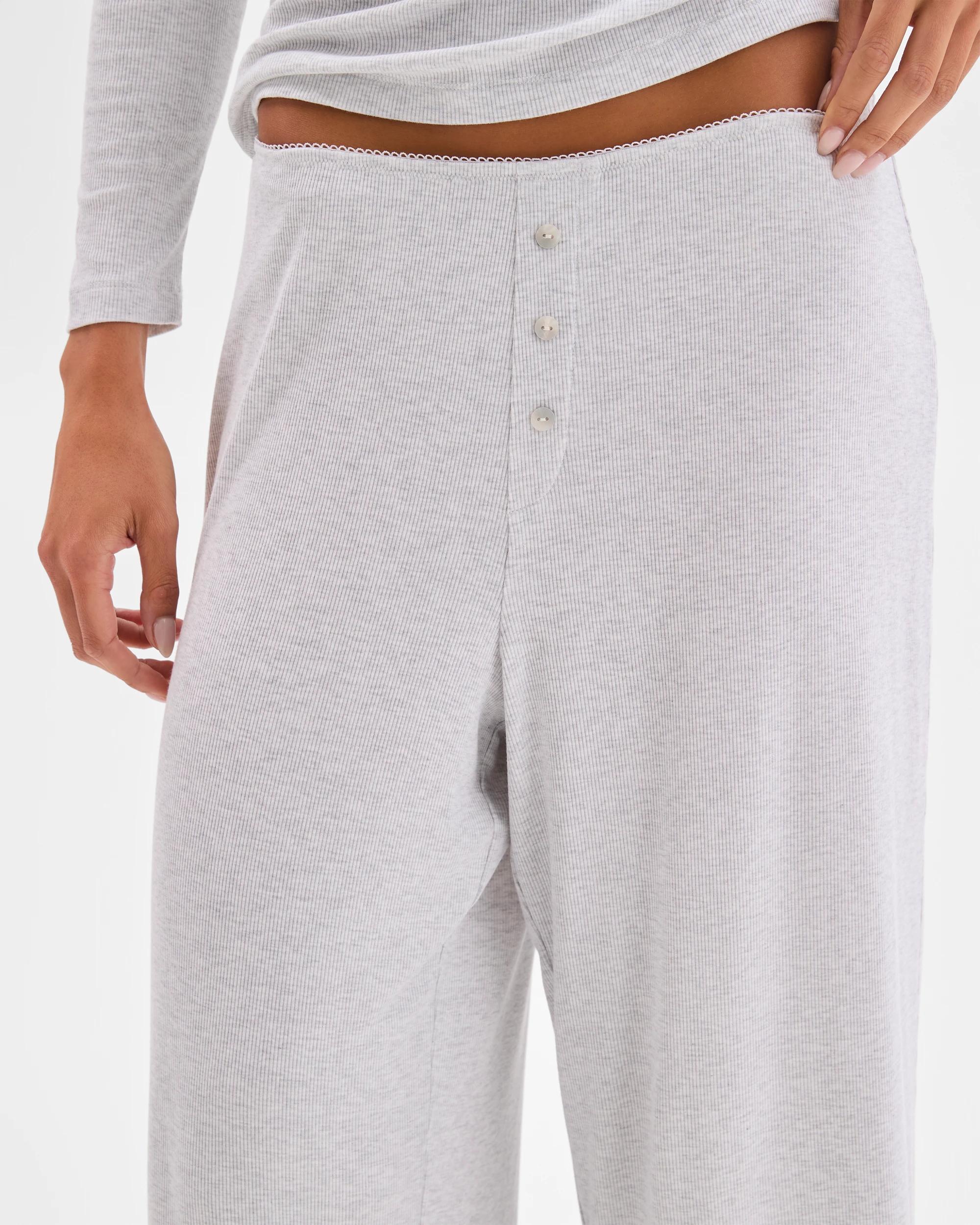 6 Lily Loves Modal Rib Sleep Pants GREY, 6 of 6