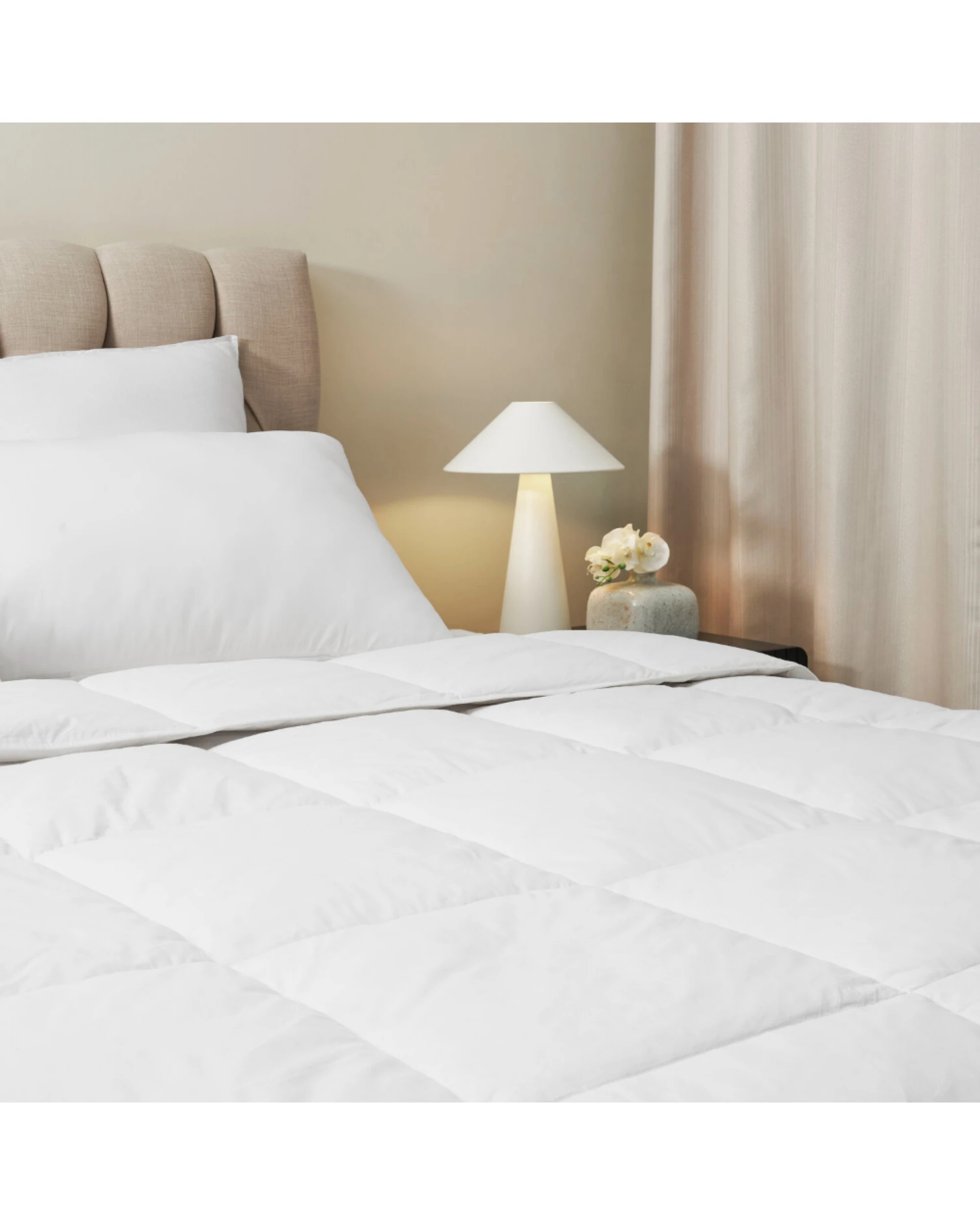 2 Sheraton Luxury Goose Feather Down Quilt - Queen Bed - White, 2 of 2