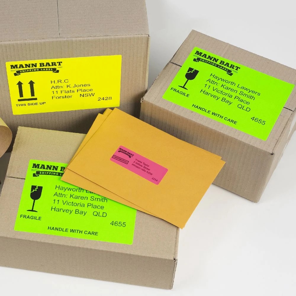 3 Avery 16UP Laser Signalling Labels Fluoro Yellow 25 Sheets, 3 of 3