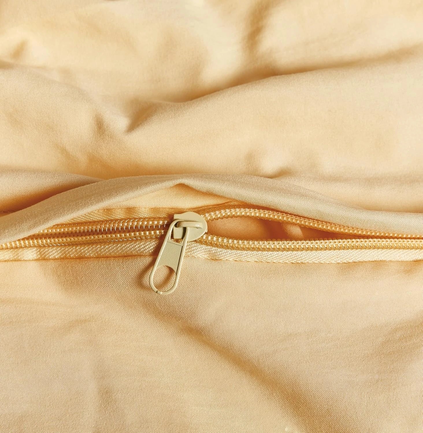 2 CleverPolly 100% Vintage Washed Microfibre Quilt Cover Set - Butter - Queen Bed, 2 of 5