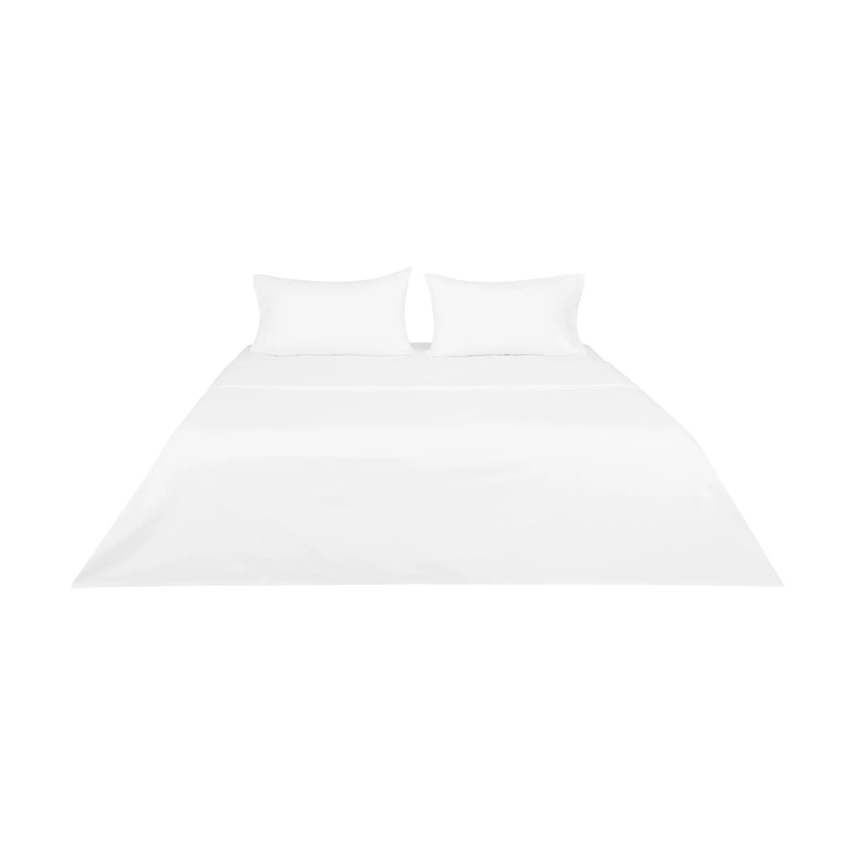 6 Cotton Linen Sheet Set - King Bed, White, 6 of 6