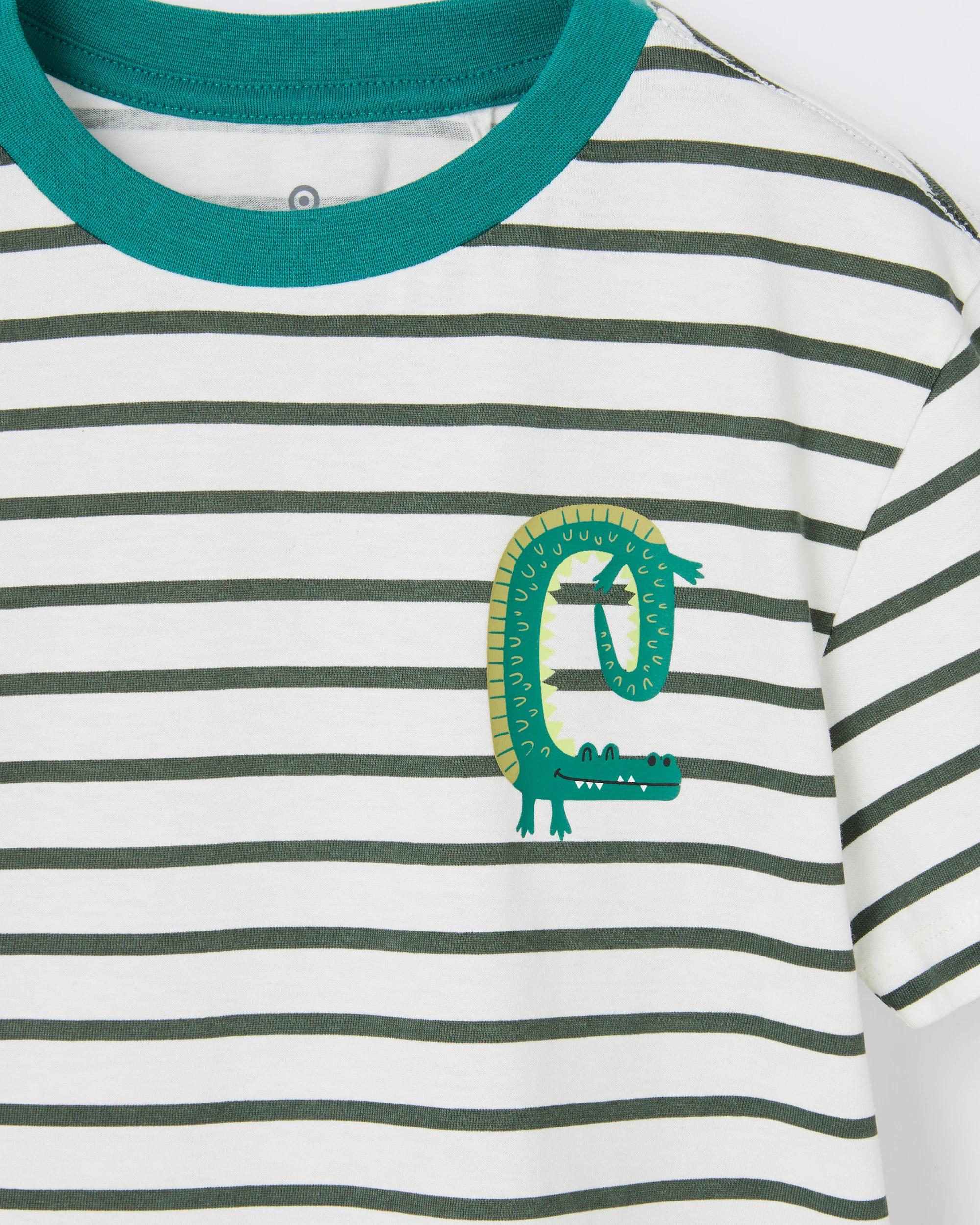 5 Target Kids Australian Cotton 3 Pack T-Shirts CROC GREEN, 5 of 5