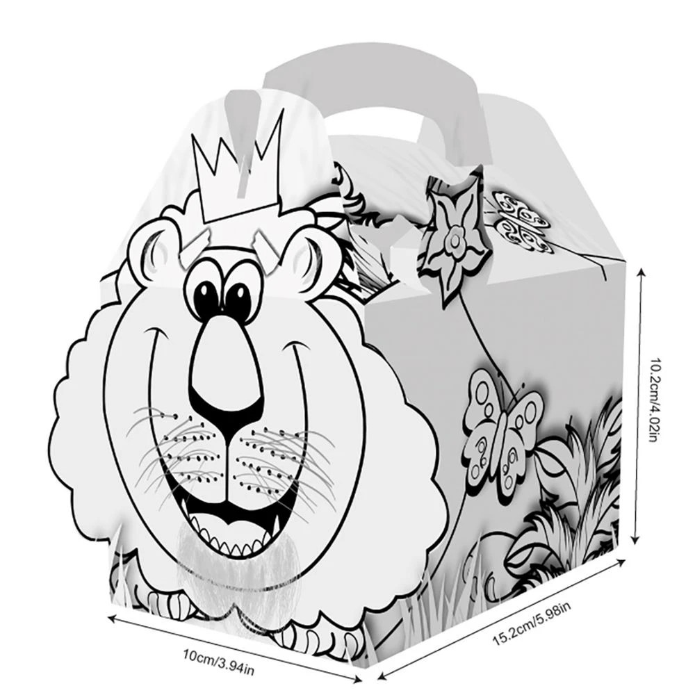 8 Colpac Kids Mealbox Colour-in Jungle 25 Pack, 8 of 9