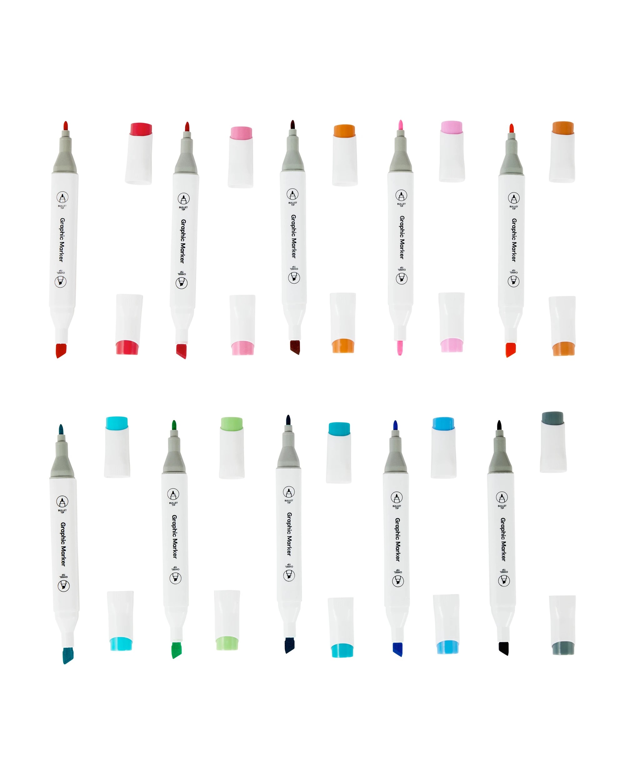 4 20 Pack Dual-Tip Markers with Carrying Case - Assorted, 4 of 8