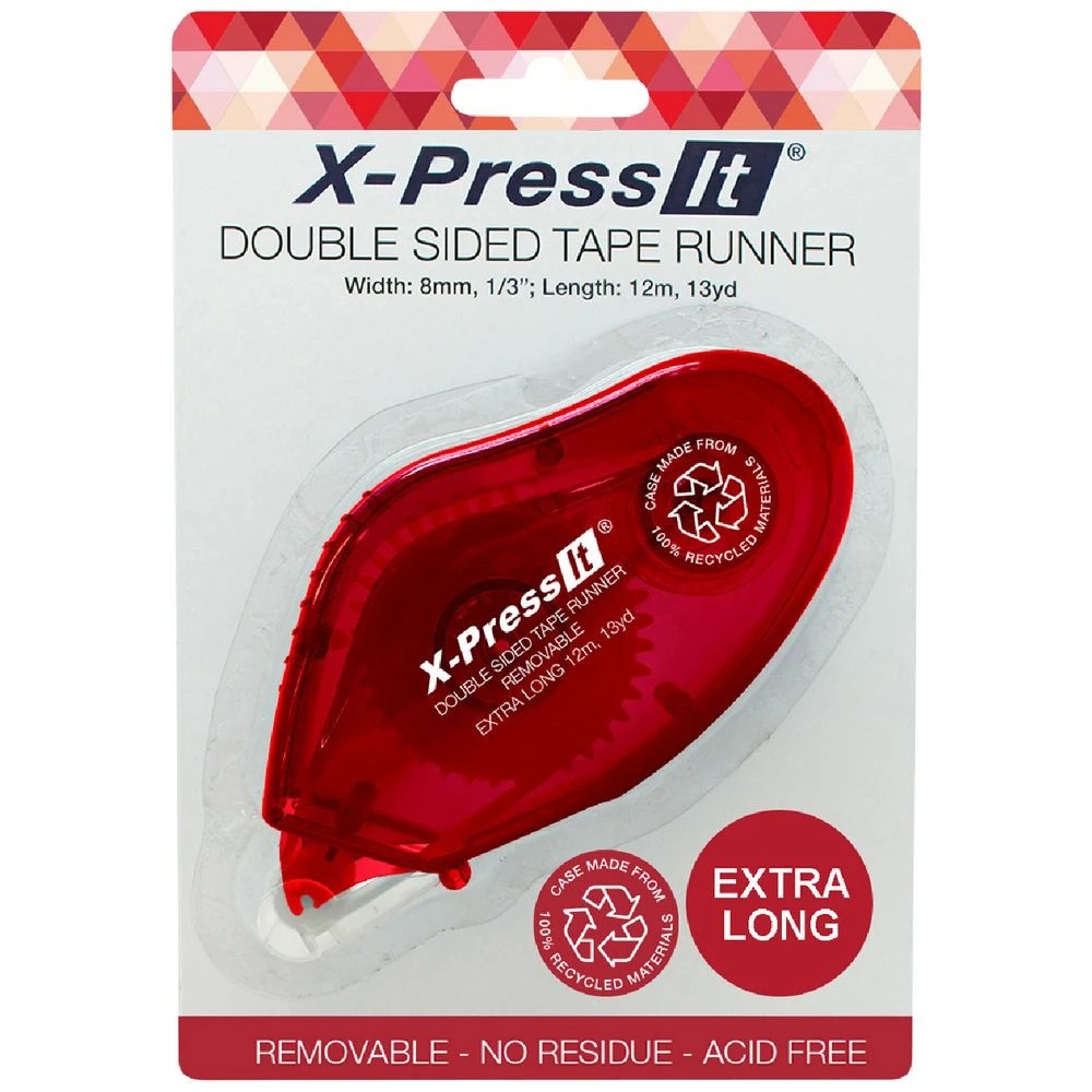 2 X-Press It Double Sided Tape Runner Removable 8mm x 12m, 2 of 2