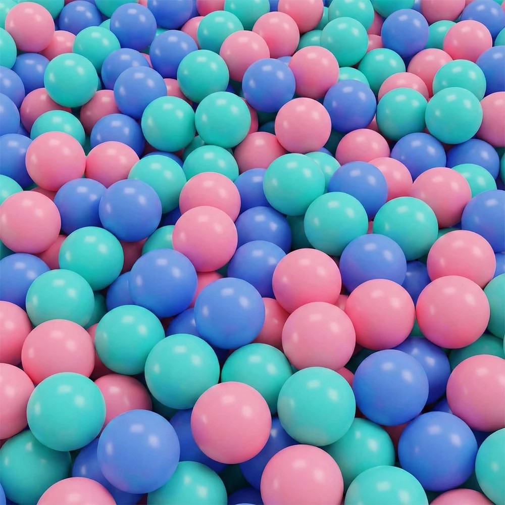 1 PlayPals 300PCS Ball Pit Balls with Storage Bag Macaron BPA Free Ocean Balls Toy - Multi, 1 of 3