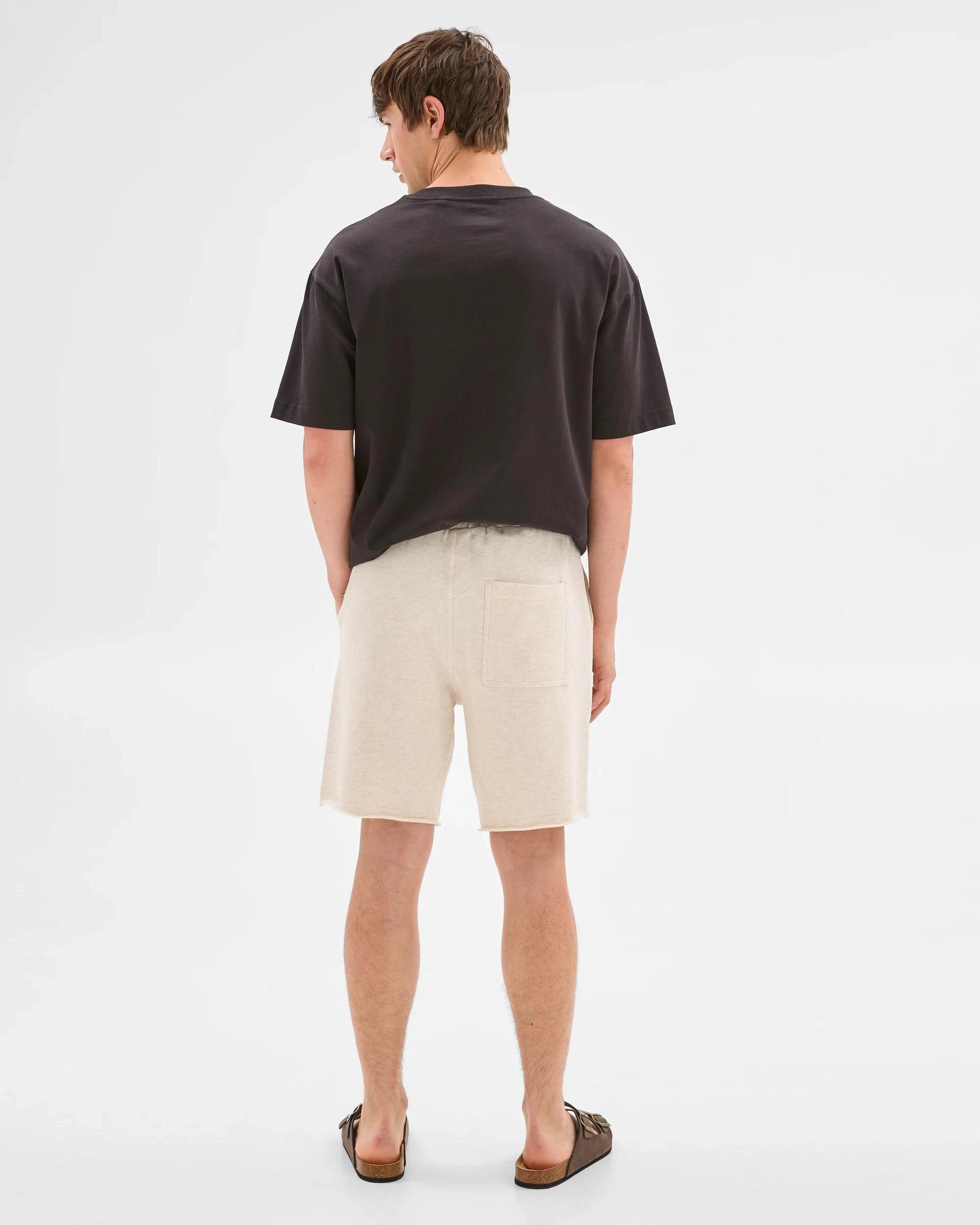 3 Australian Cotton Washed Fleece Shorts - Commons OATMEAL MARLE, 3 of 6