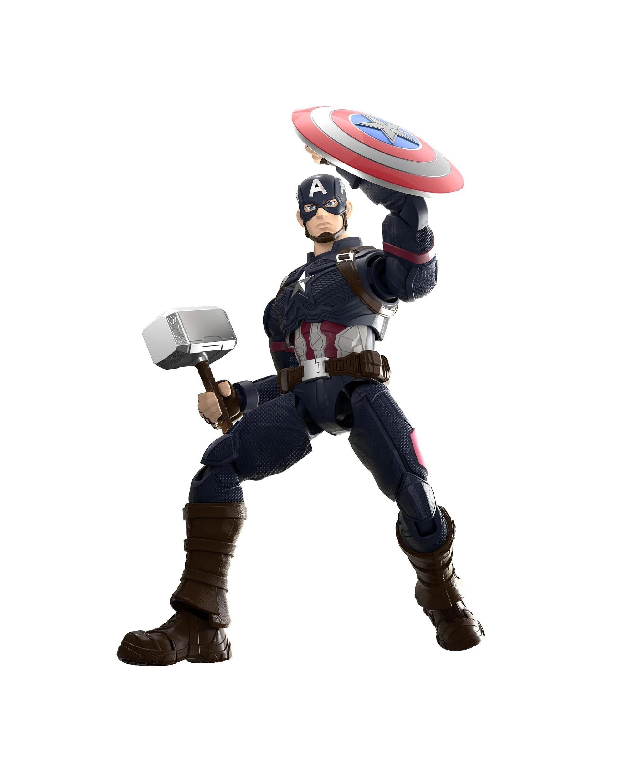 4 Blokees Marvel Hero Champion Class Captain America Model Kit, 4 of 8