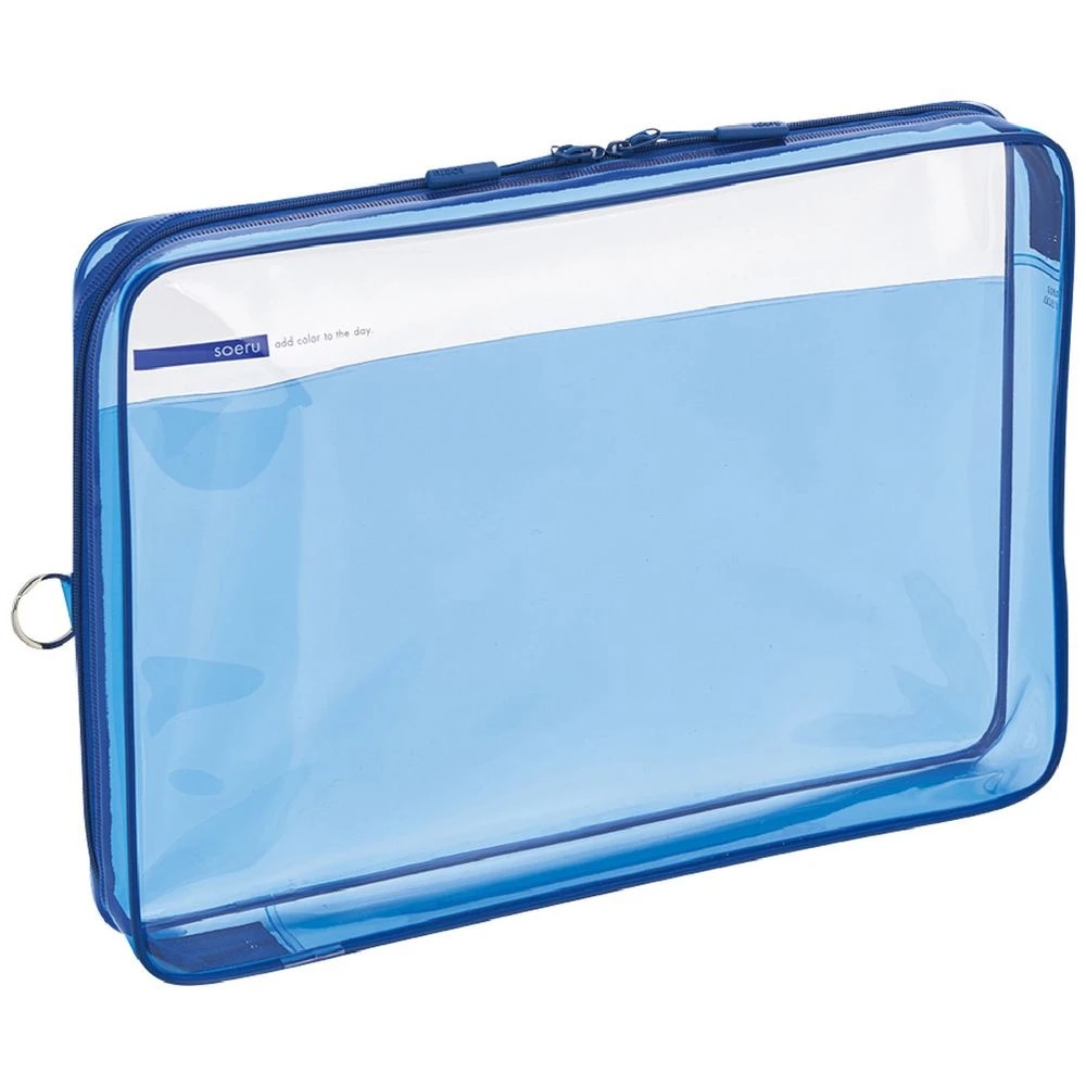 1 Soeru Box Pencil Case A4 Indigo Blue, 1 of 3