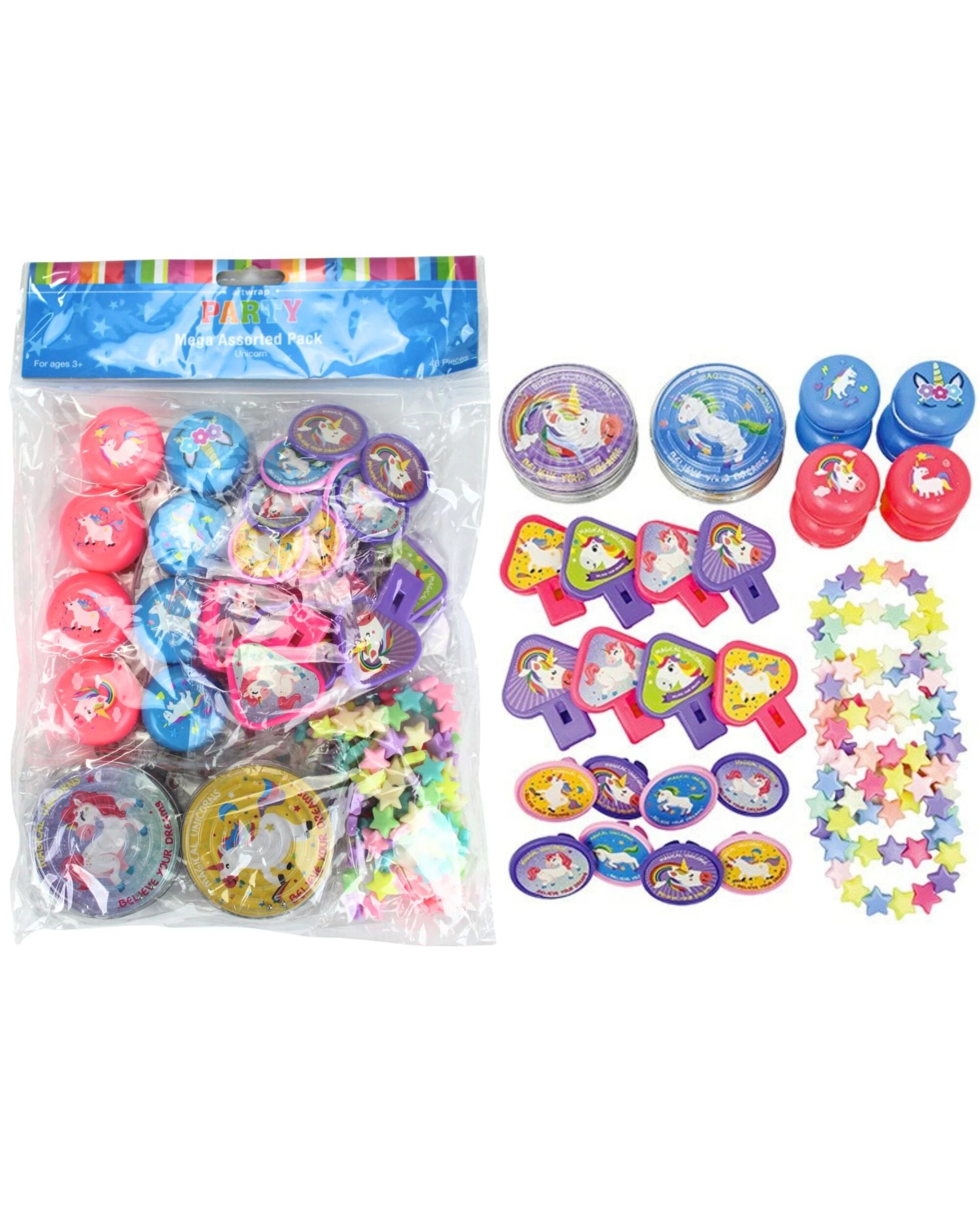 1 Artwrap Unicorn Mega Value Favour Pack 48 Pieces, 1 of 2