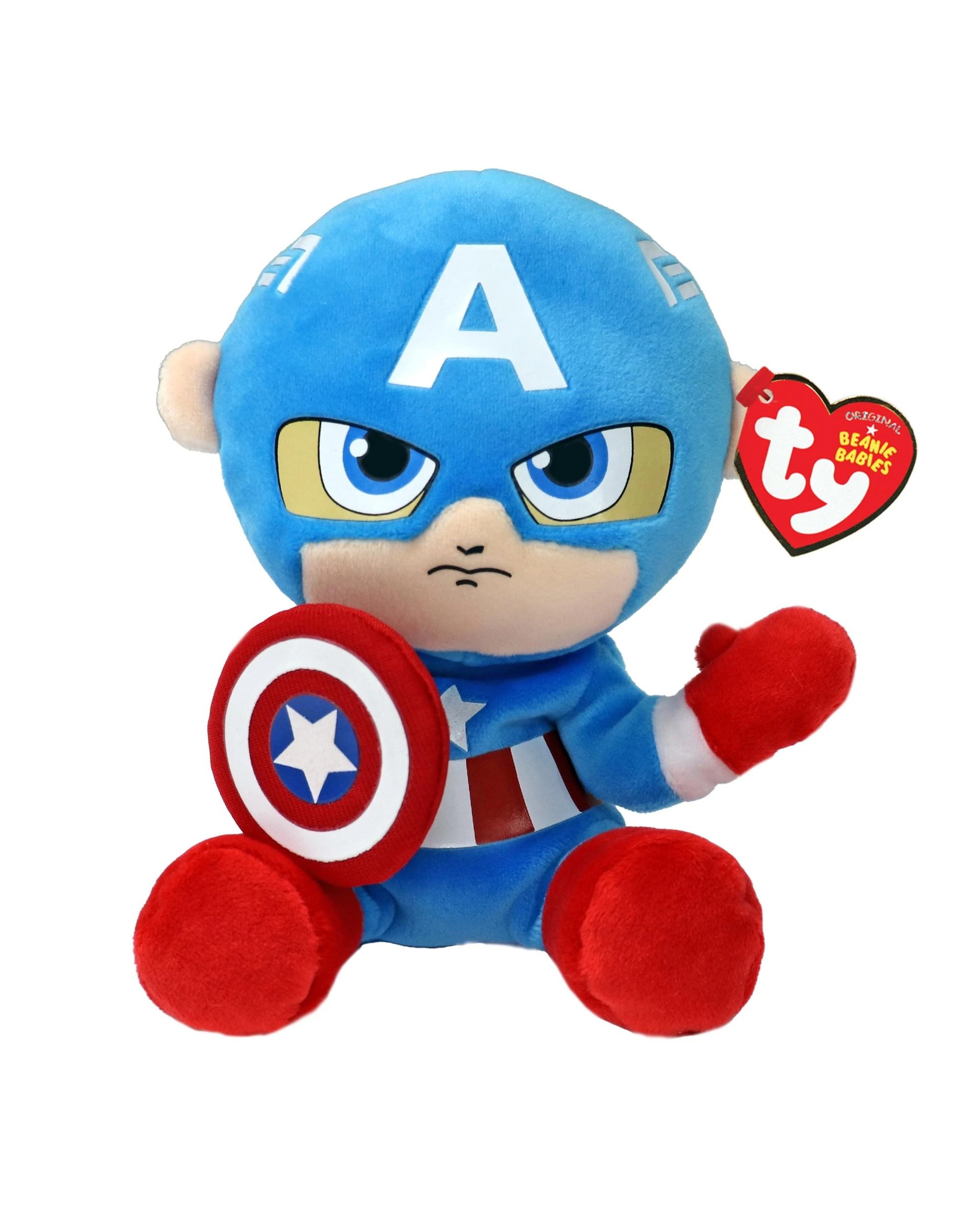 1 TY Beanie Babies Regular Marvel Captain America Plush, 1 of 1