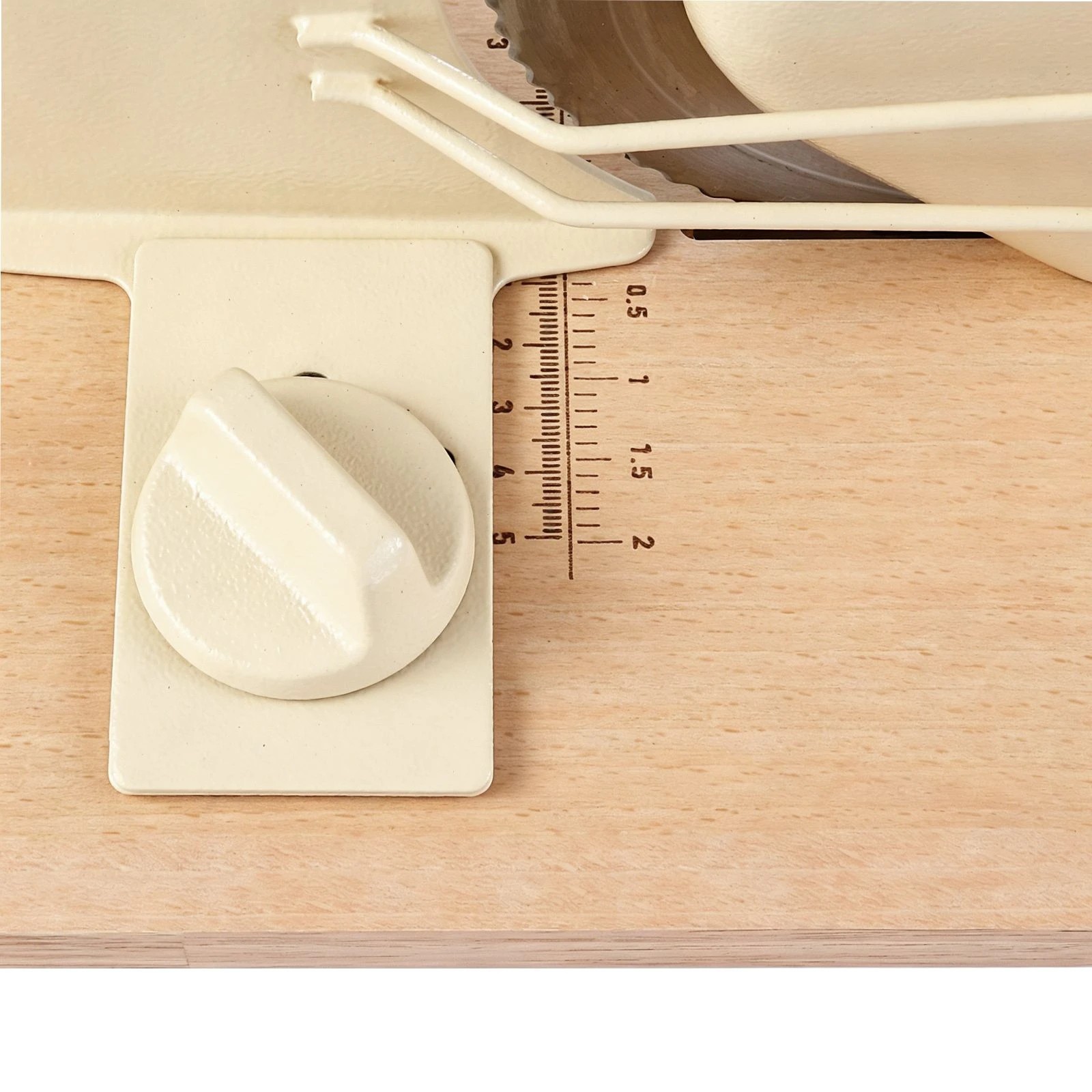 6 Ausway Manual Bread Slicer Hand Crank Sourdough Cutter with Adjustable Thickness, Scale Line & Wood Base, 6 of 6