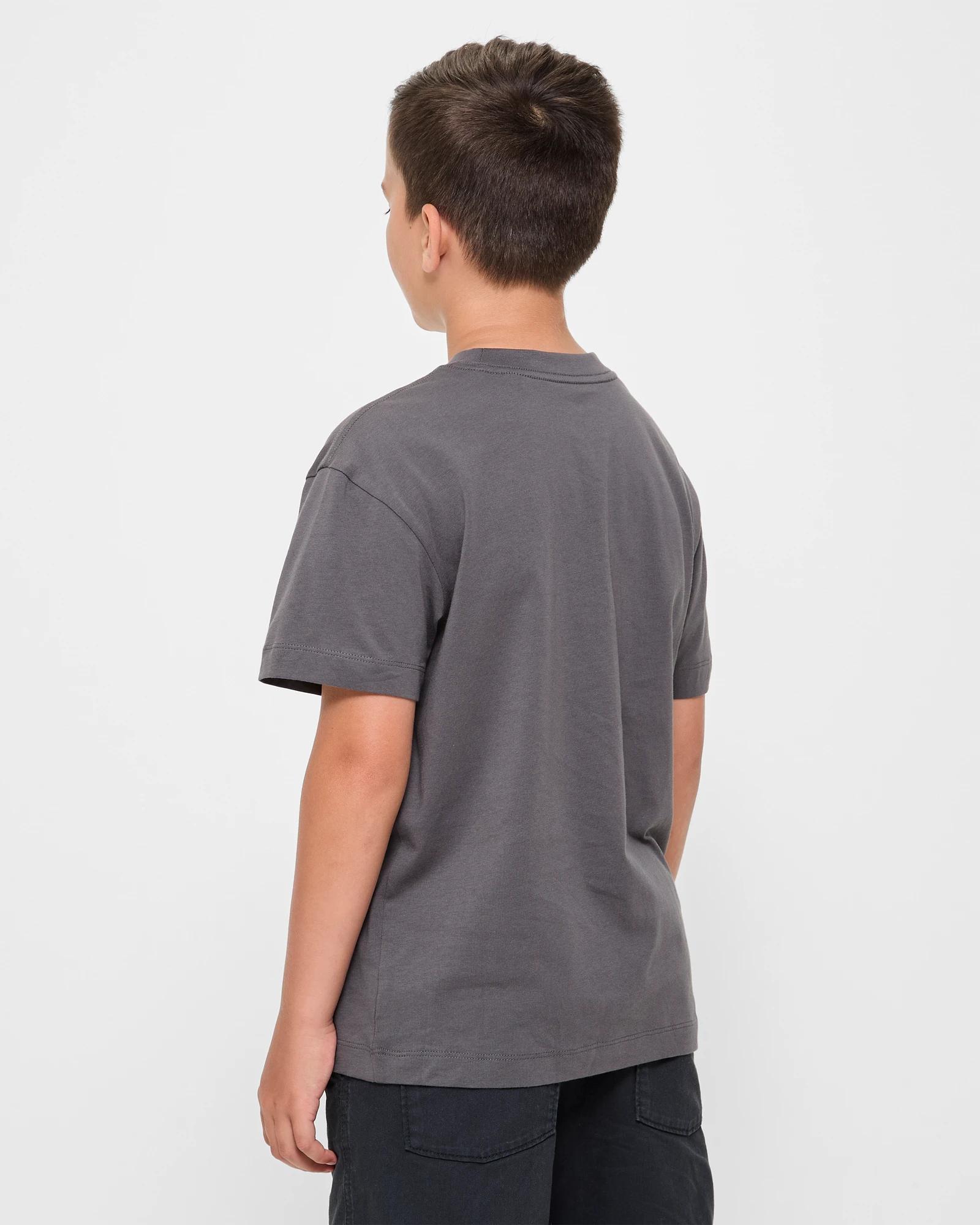 3 Target Australian Cotton Loose Fit Print T-shirt CHARCOAL, 3 of 5