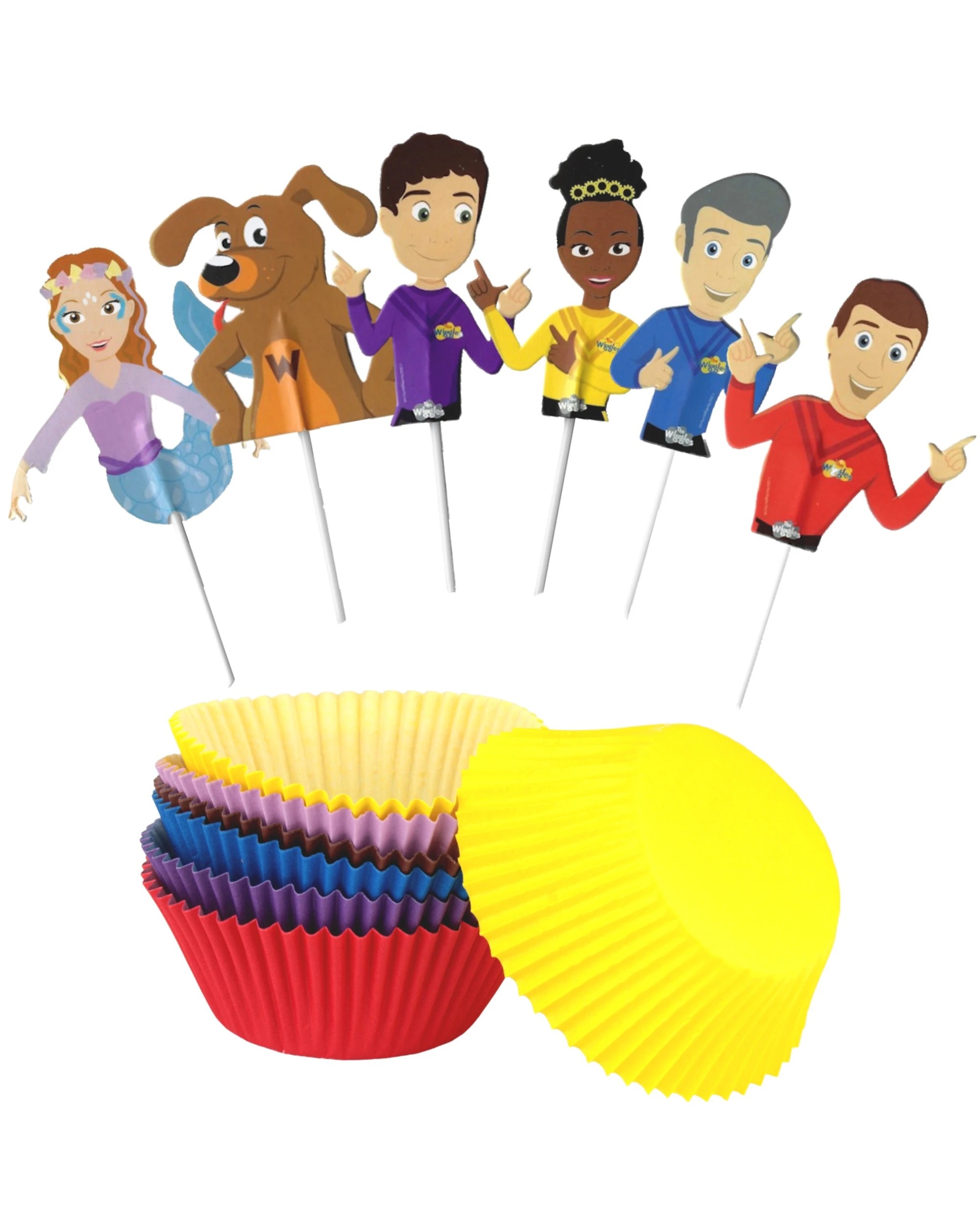 1 Amscan The Wiggles Party Cupcake Decorating Kit Set of 24, 1 of 1