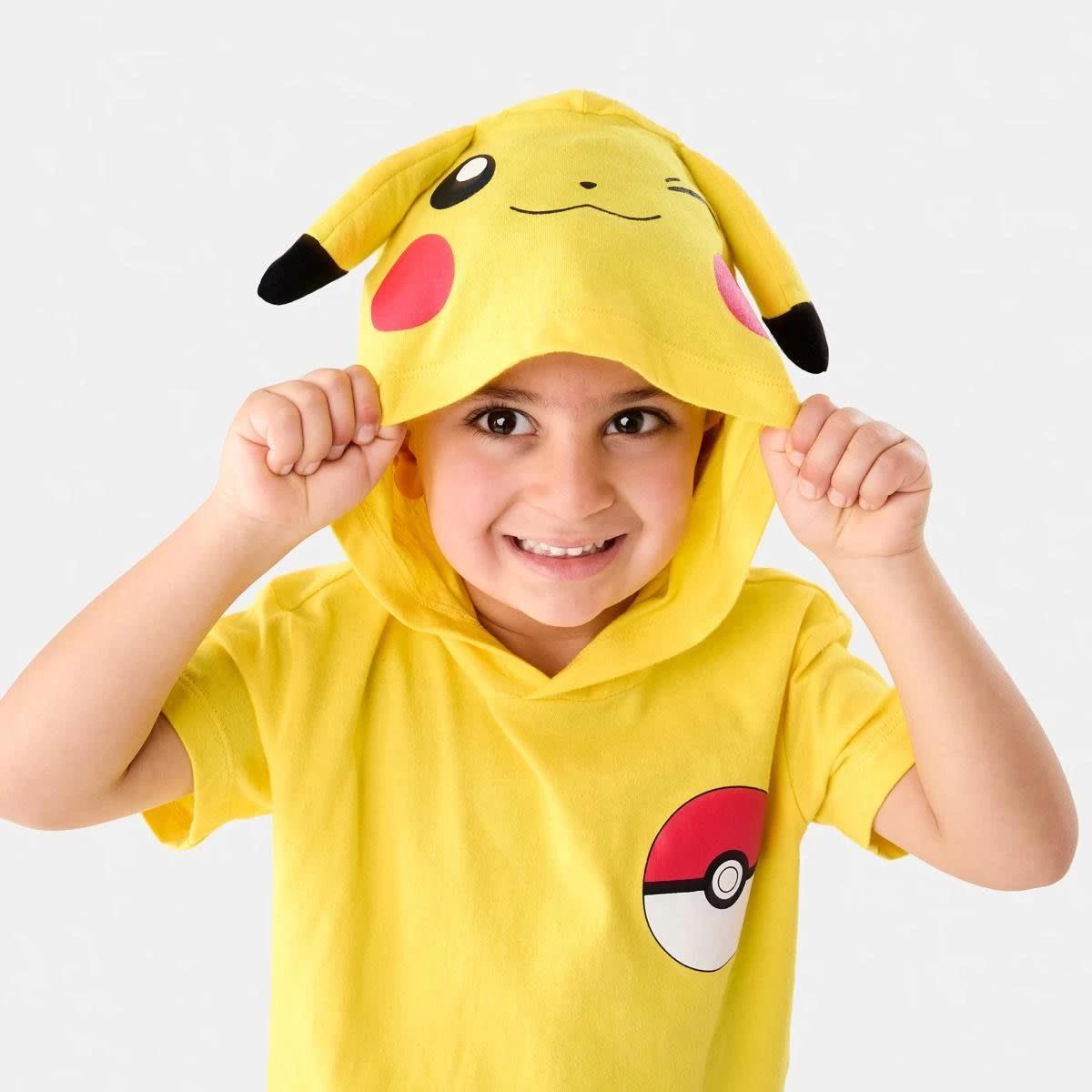 4 Pokemon License Character Hooded T-shirt PIKACHU, 4 of 9