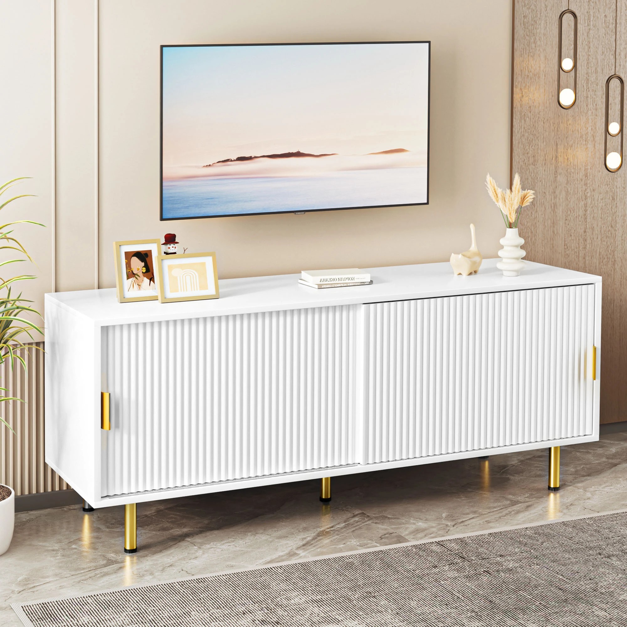 7 Levede 120cm Entertainment Unit - White, 7 of 8