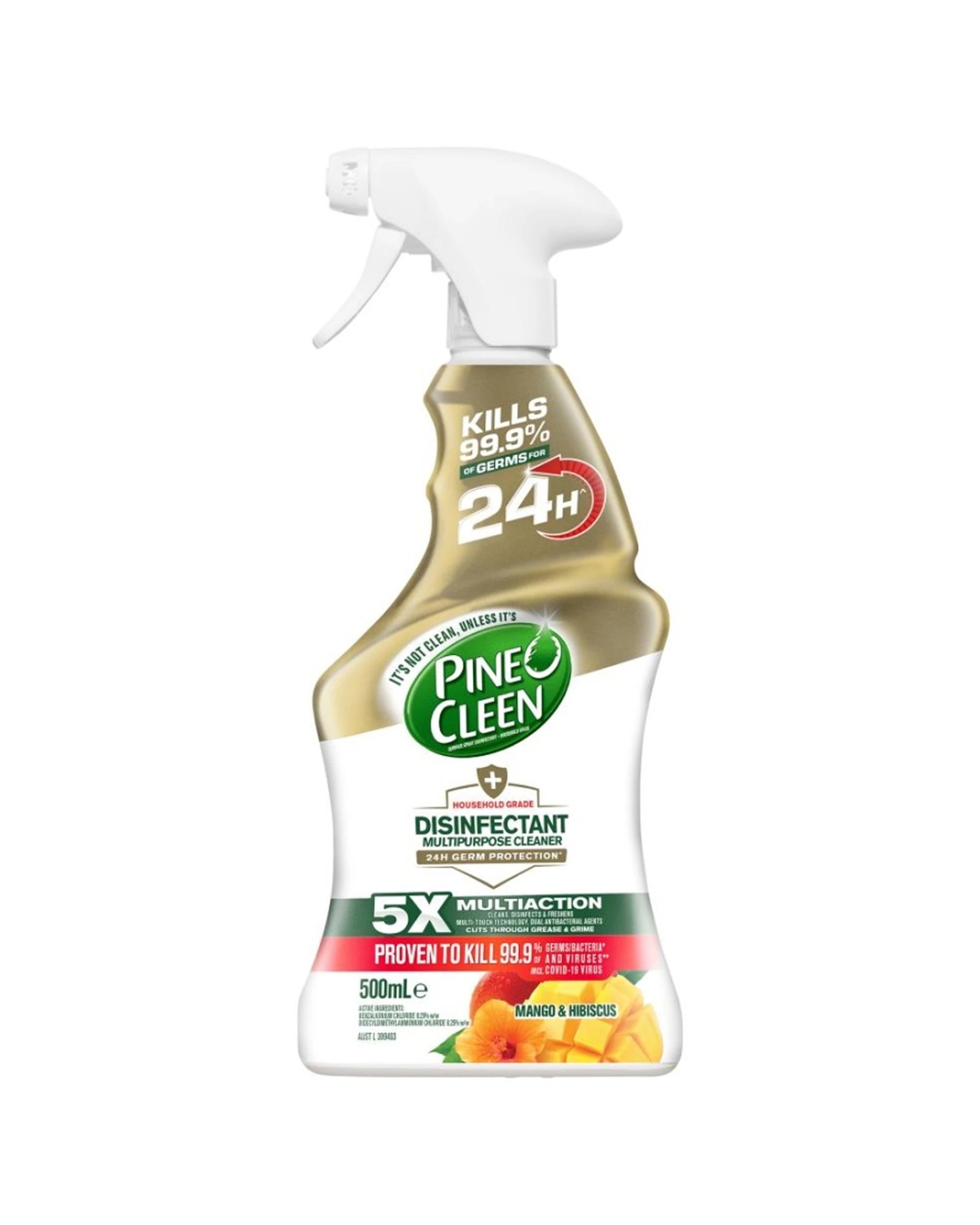 2 Pine O Cleen 6PK Multipurpose Cleaner Trigger Mango Hibiscus 500mL - Multi, 2 of 2