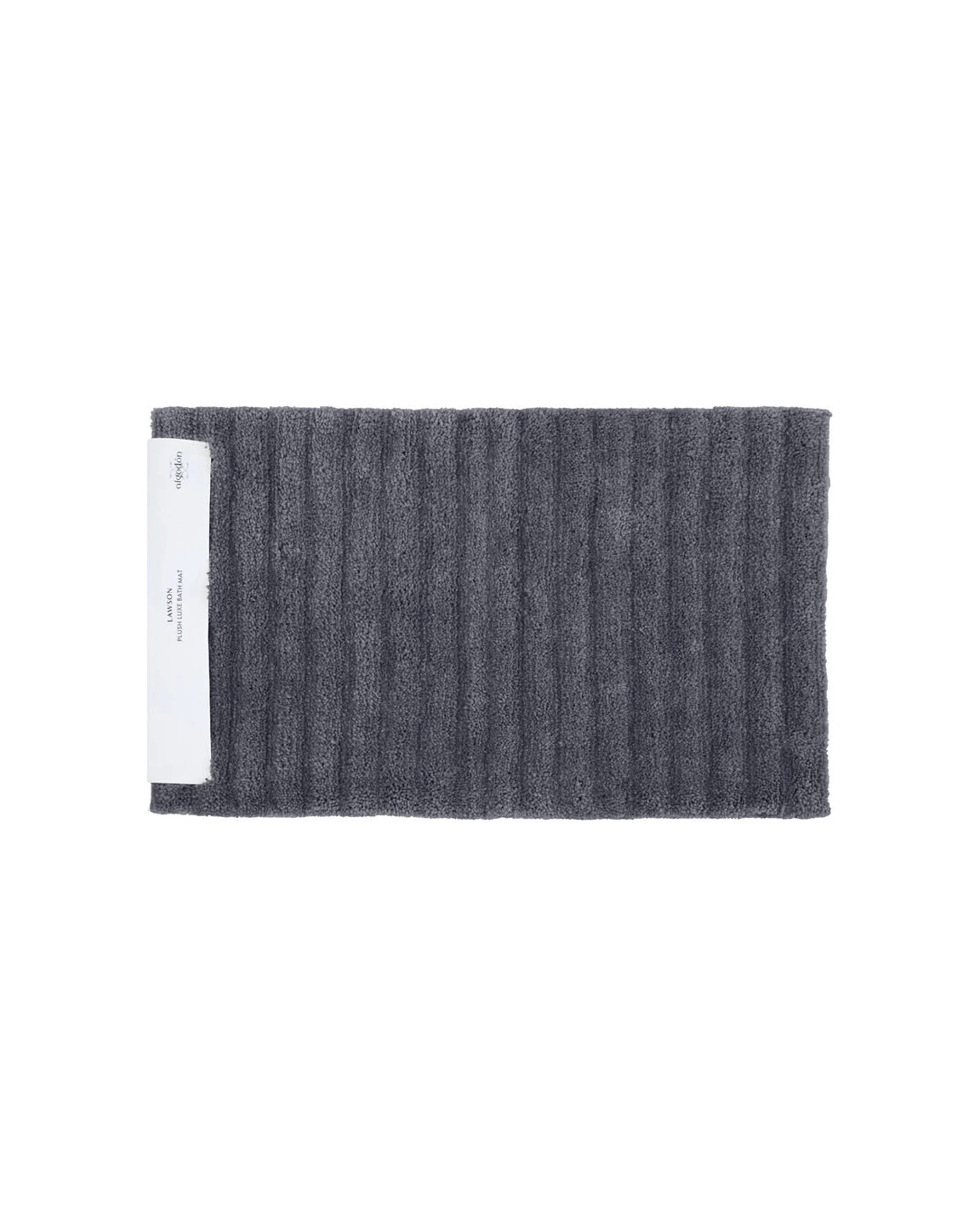 1 Algodon Lawson Plush Bath Runner Mat Polyester 50x80cm - Charcoal, 1 of 3