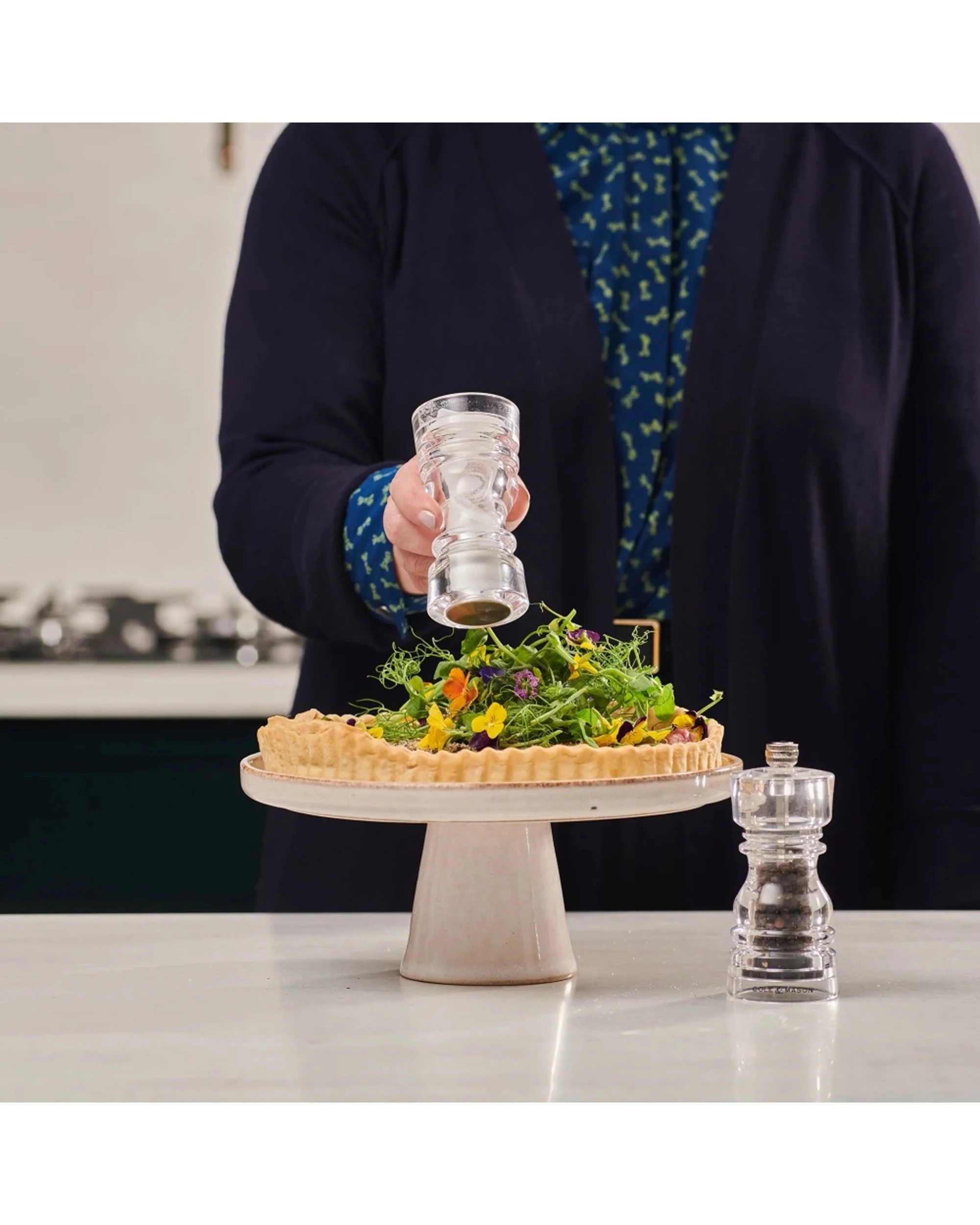 2 Cole Mason London Acrylic Salt Shaker & Pepper Mill Set 13cm - Clear, 2 of 7