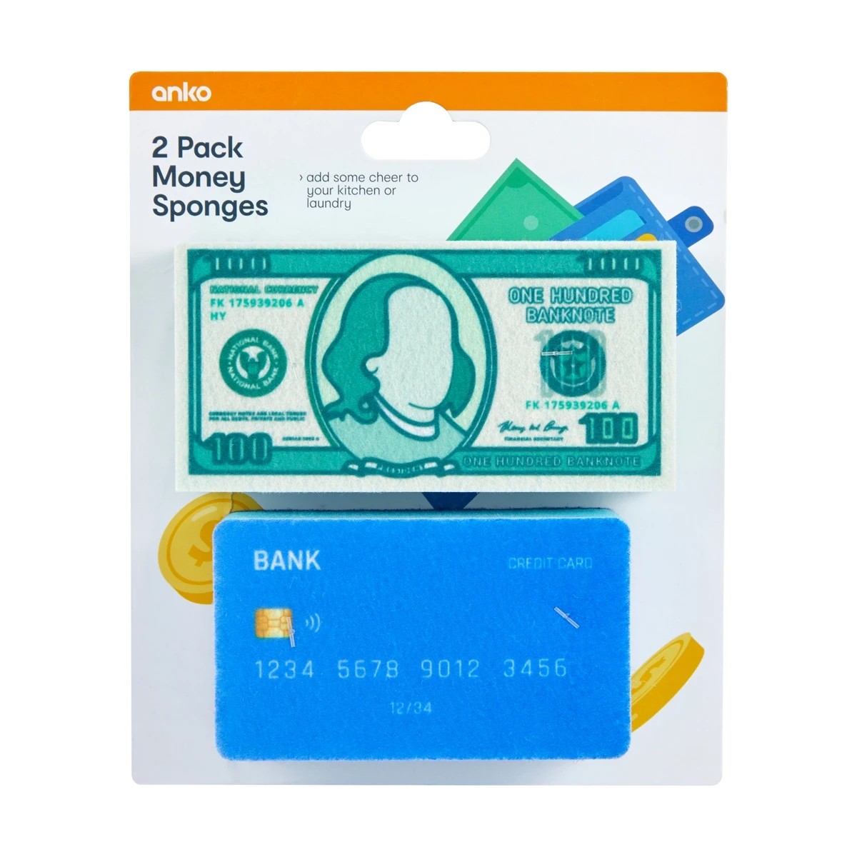 6 2 Pack Money Sponges, 6 of 6