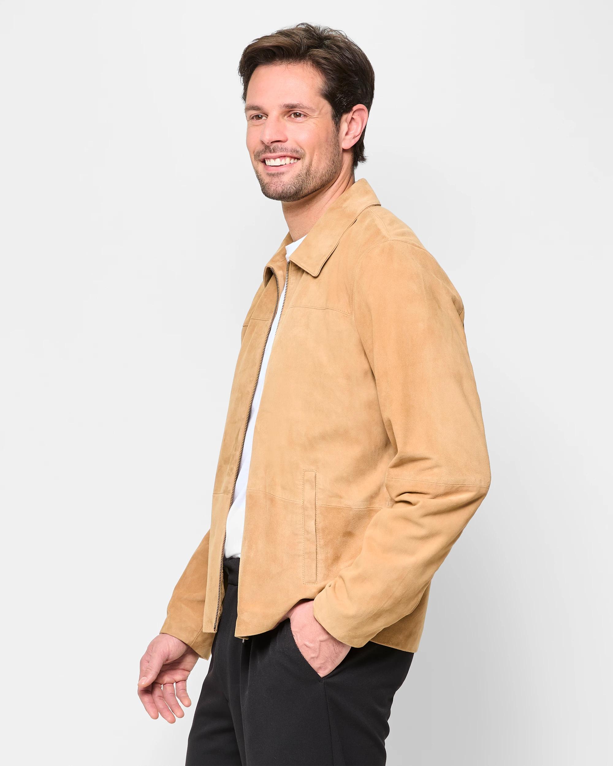 4 Genuine Suede Jacket - Preview CAMEL, 4 of 8