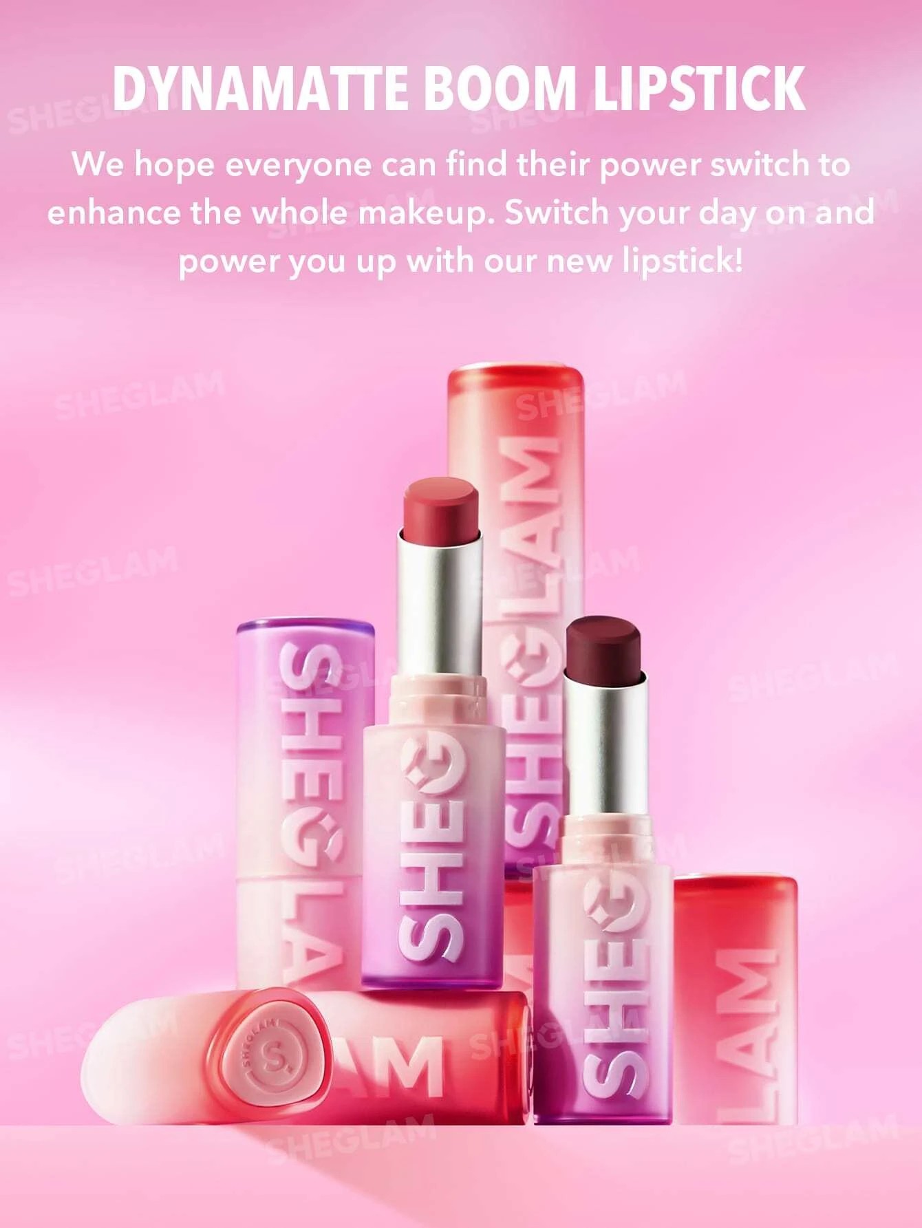 4 SHEGLAM Dynamatte Boom Long-lasting Matte Lipstick - Have No Fear, 4 of 7