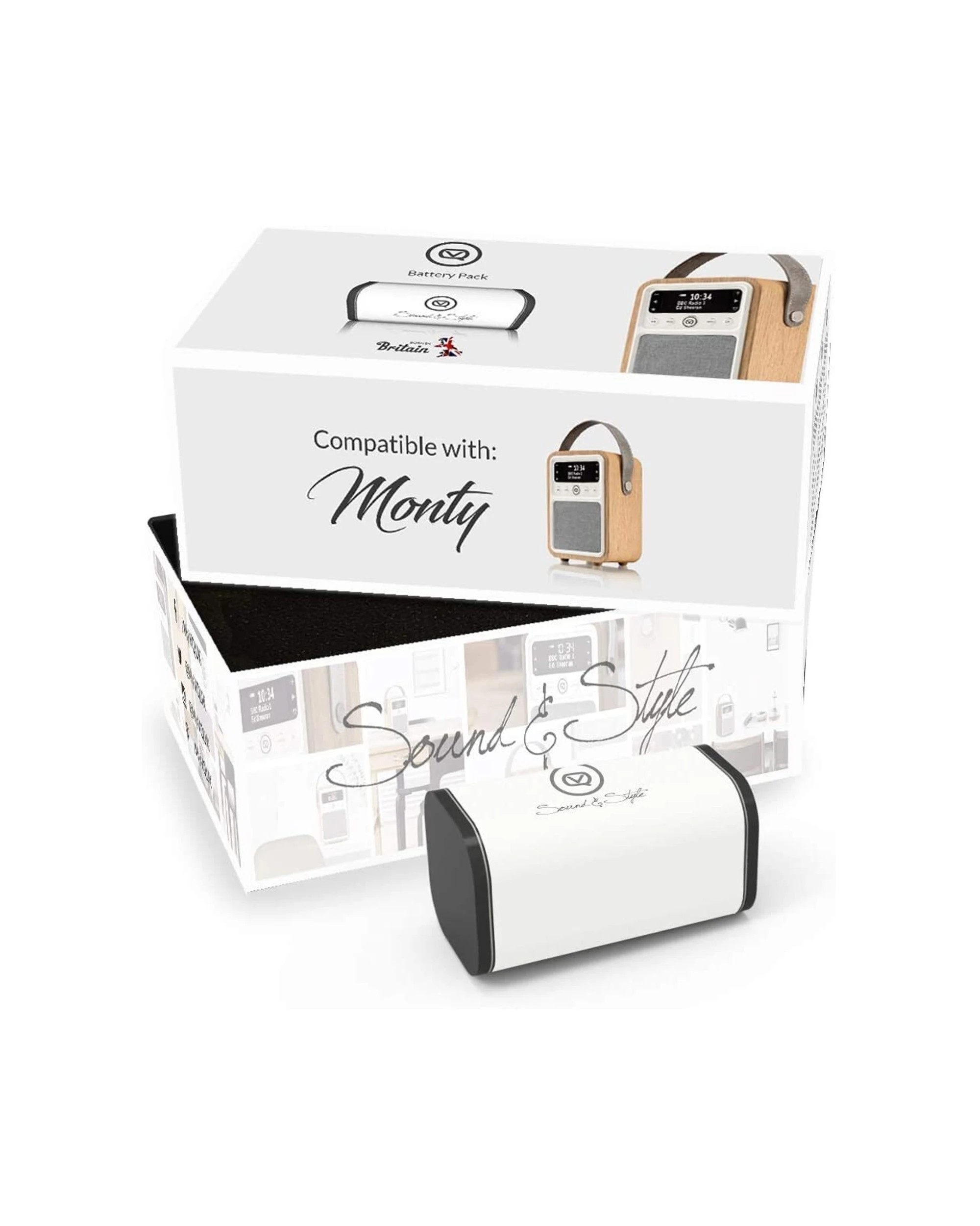 1 Vq Rechargeable Radio Battery Vq Monty Radio Battery - White, 1 of 1