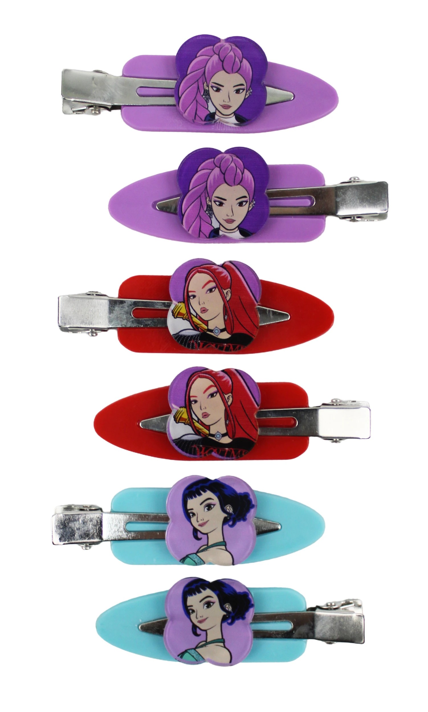 3 6 Pack KPop Demon Hunters Creaseless Hair Clips, 3 of 4