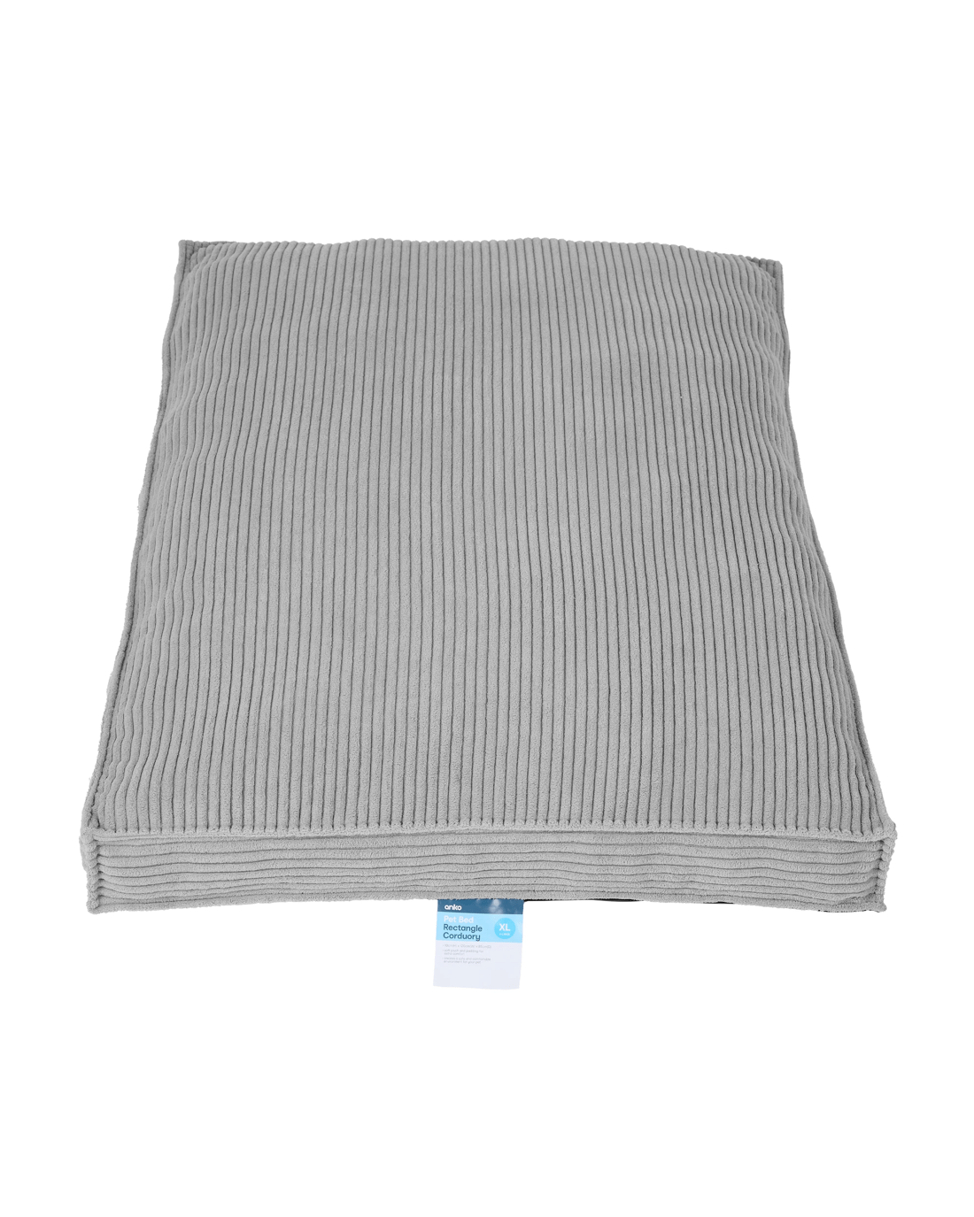 7 Pet Bed Rectangle Corduroy - Extra Large, Light Grey, 7 of 7