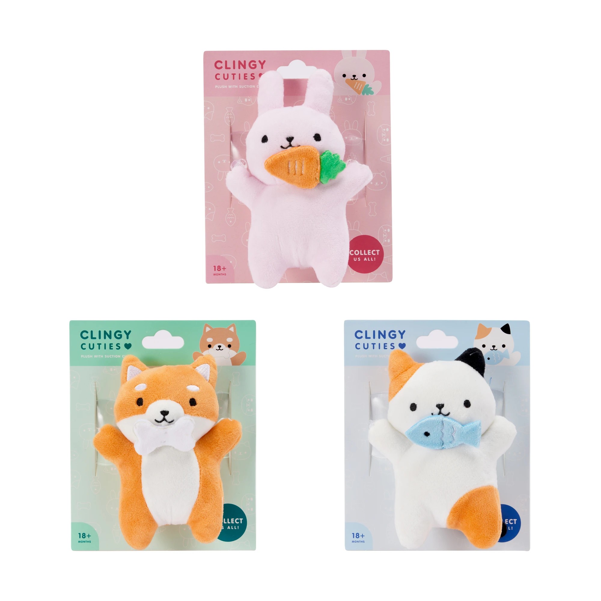 8 Clingy Cuties Plush with Suction Cup - Assorted, 8 of 8