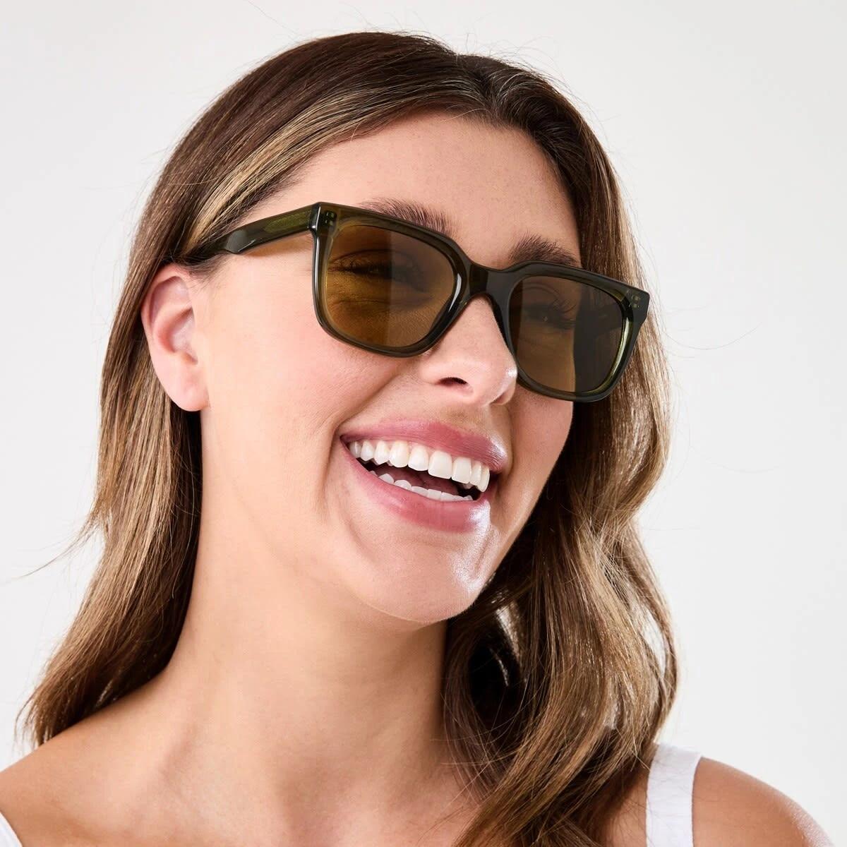 4 Womens D Frame Glasses TRANSLUCENT GREEN, 4 of 6