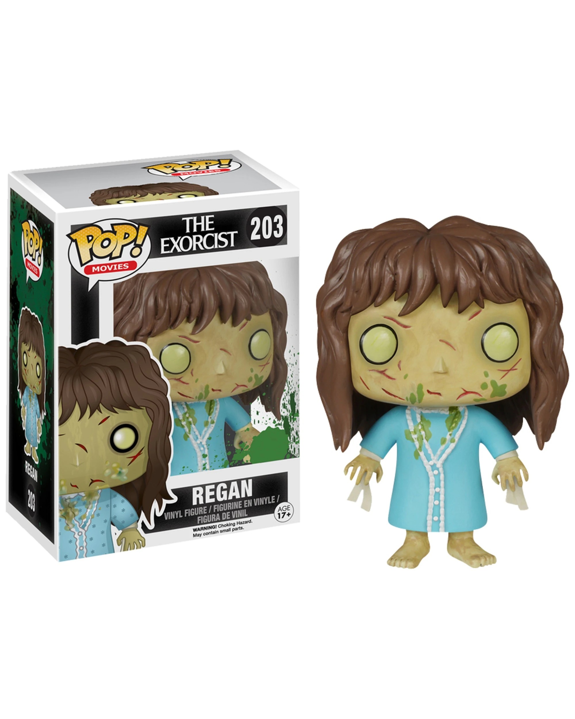 2 Pop Vinyl Figurine Exorcist - Regan Stylised Design Movie Collectible 10cm - Blue, 2 of 3