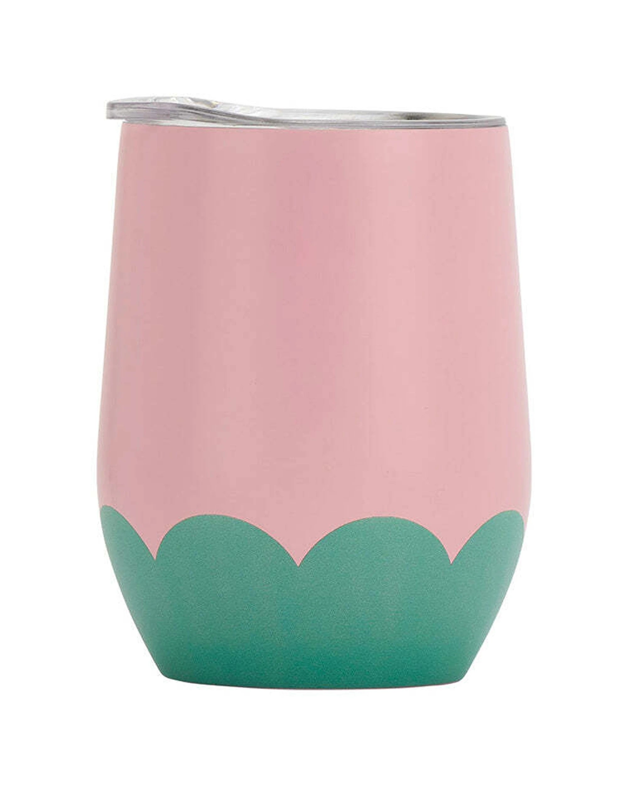 1 Annabel Trends 295ml Stainless Steel Wave Wine Tumbler Double Walled Musk - Pink, 1 of 1