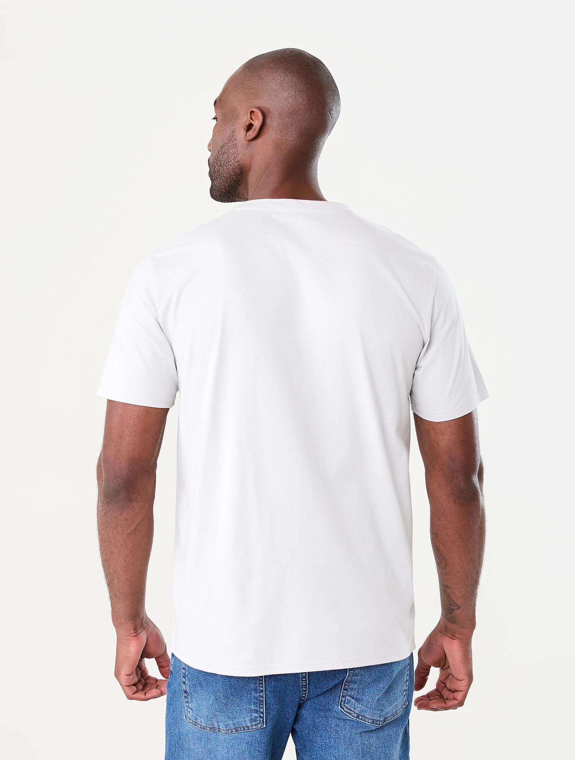 3 Australian Cotton Crew Neck T-shirt GRAY VIOLET, 3 of 6