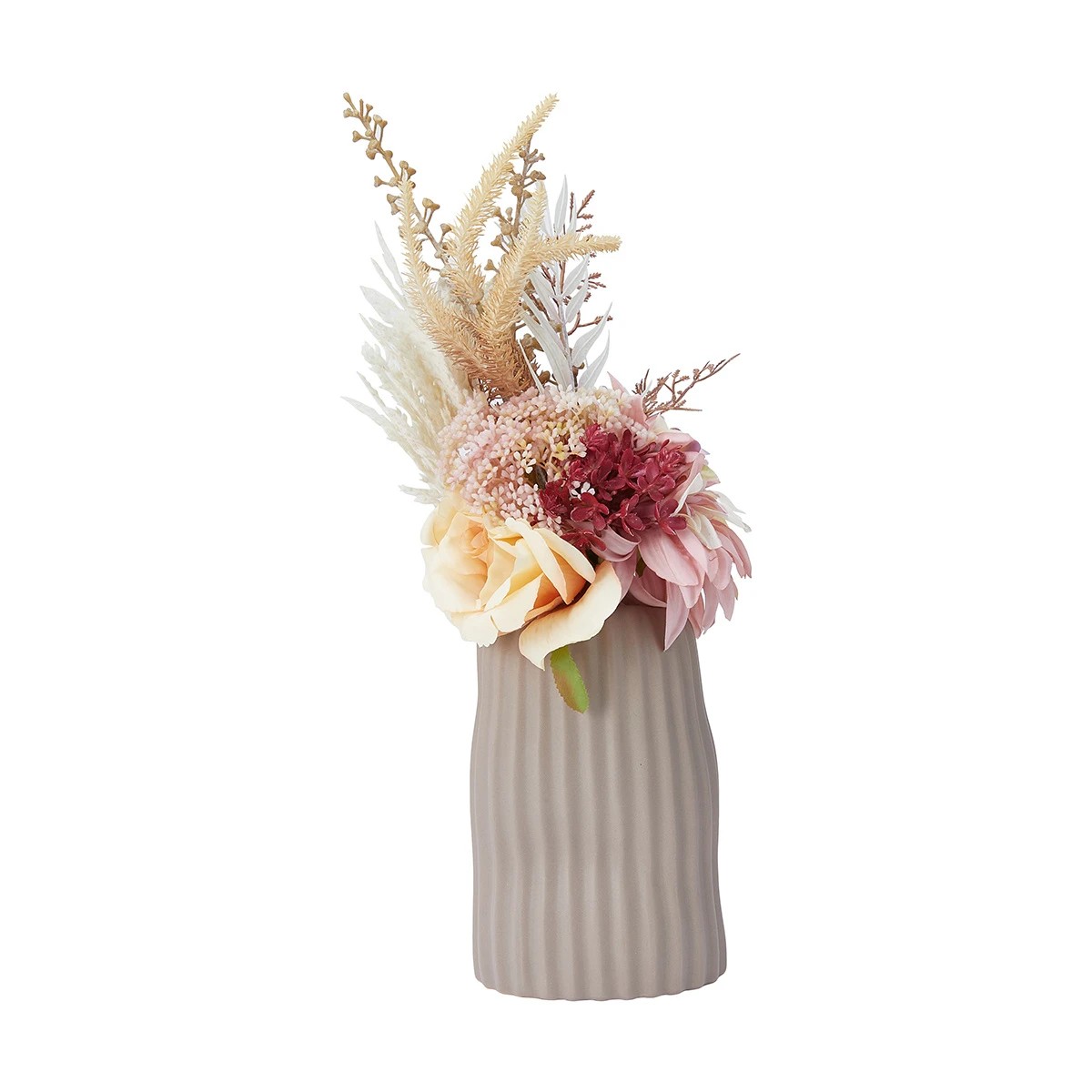 1 Artificial Flowers in Linear Vase, 1 of 6