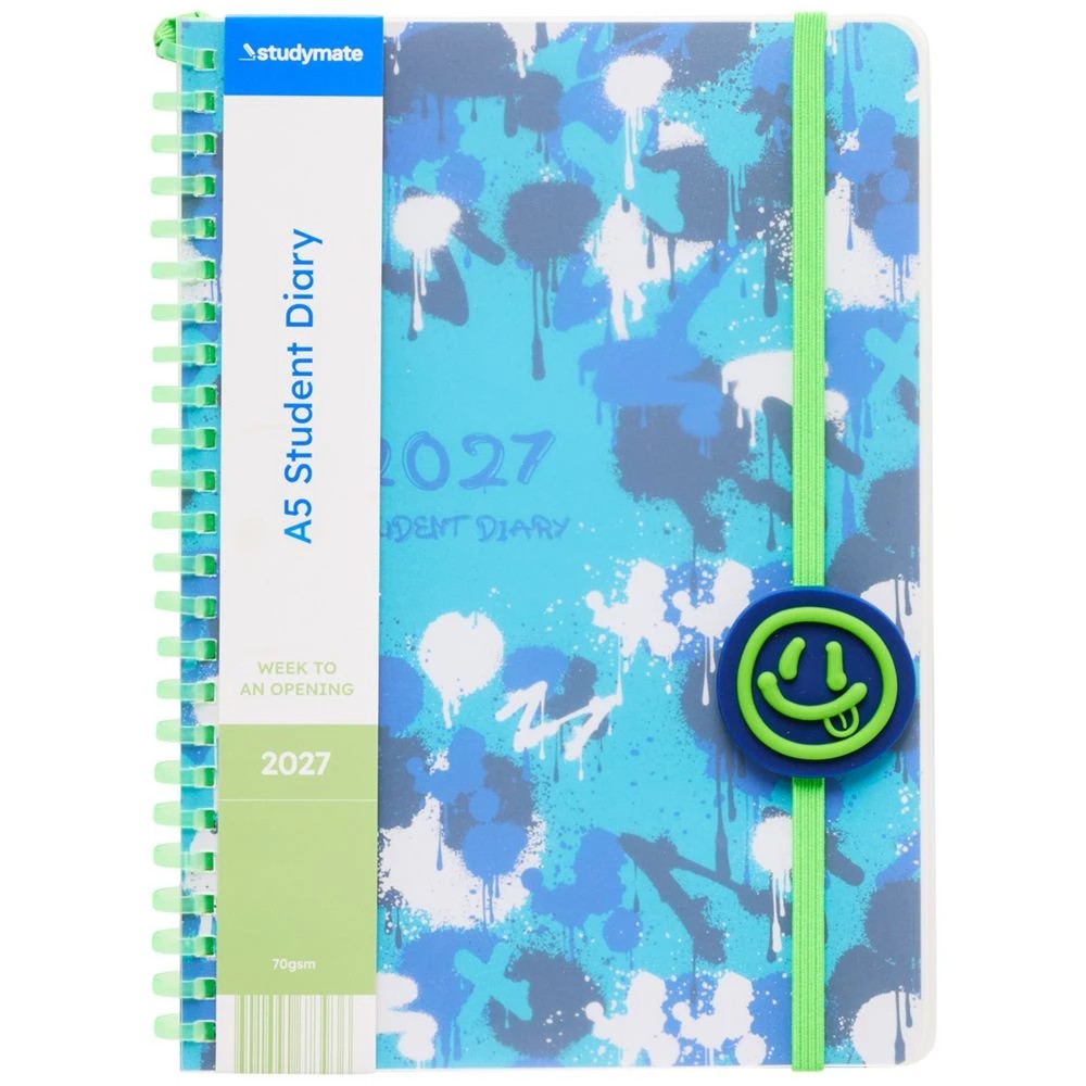 1 Studymate A5 Week to View Student Diary 2027 Smiley, 1 of 6