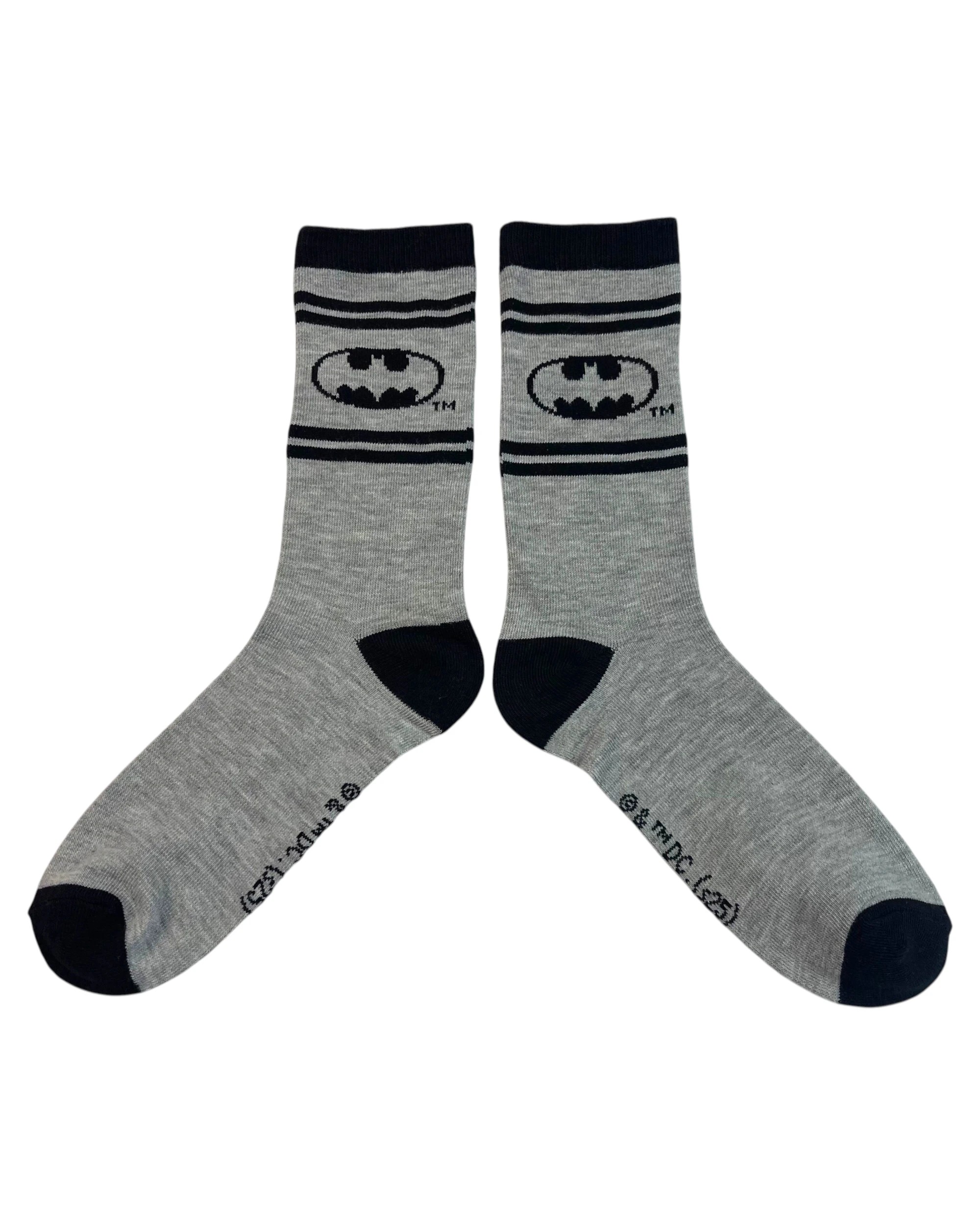 3 Warner Bros Batman Crew Kids Sock 4 Pack Asst. Size - 13-3, 3 of 4