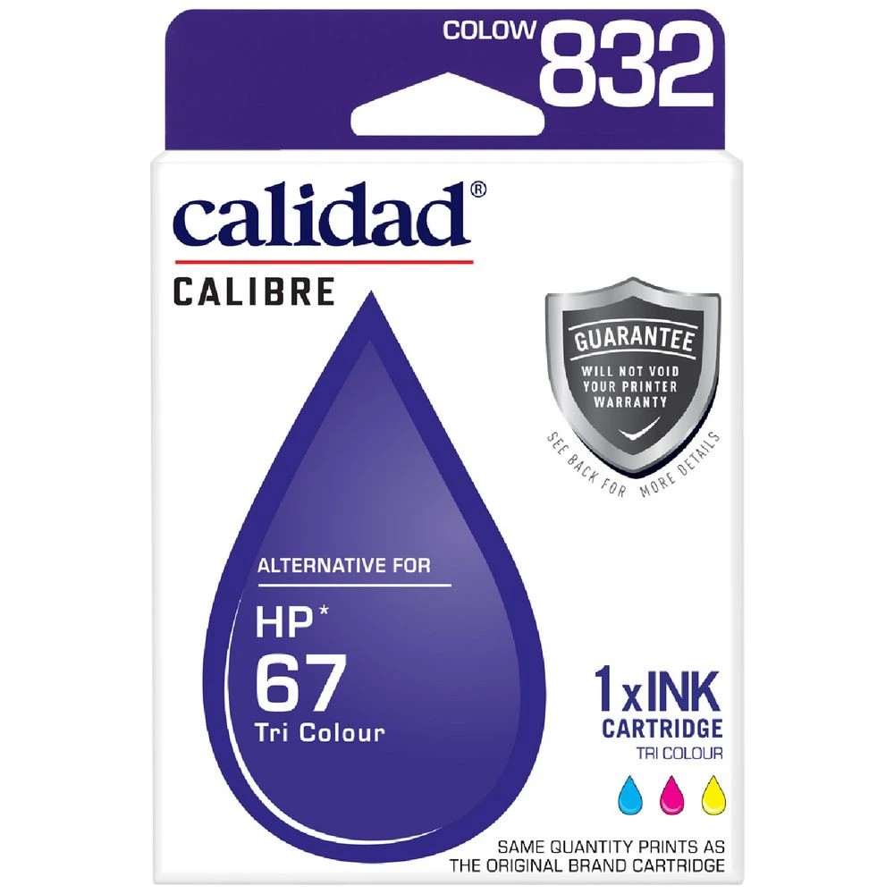 1 Calidad Calibre HP 67 Ink Tri-Colour, 1 of 7