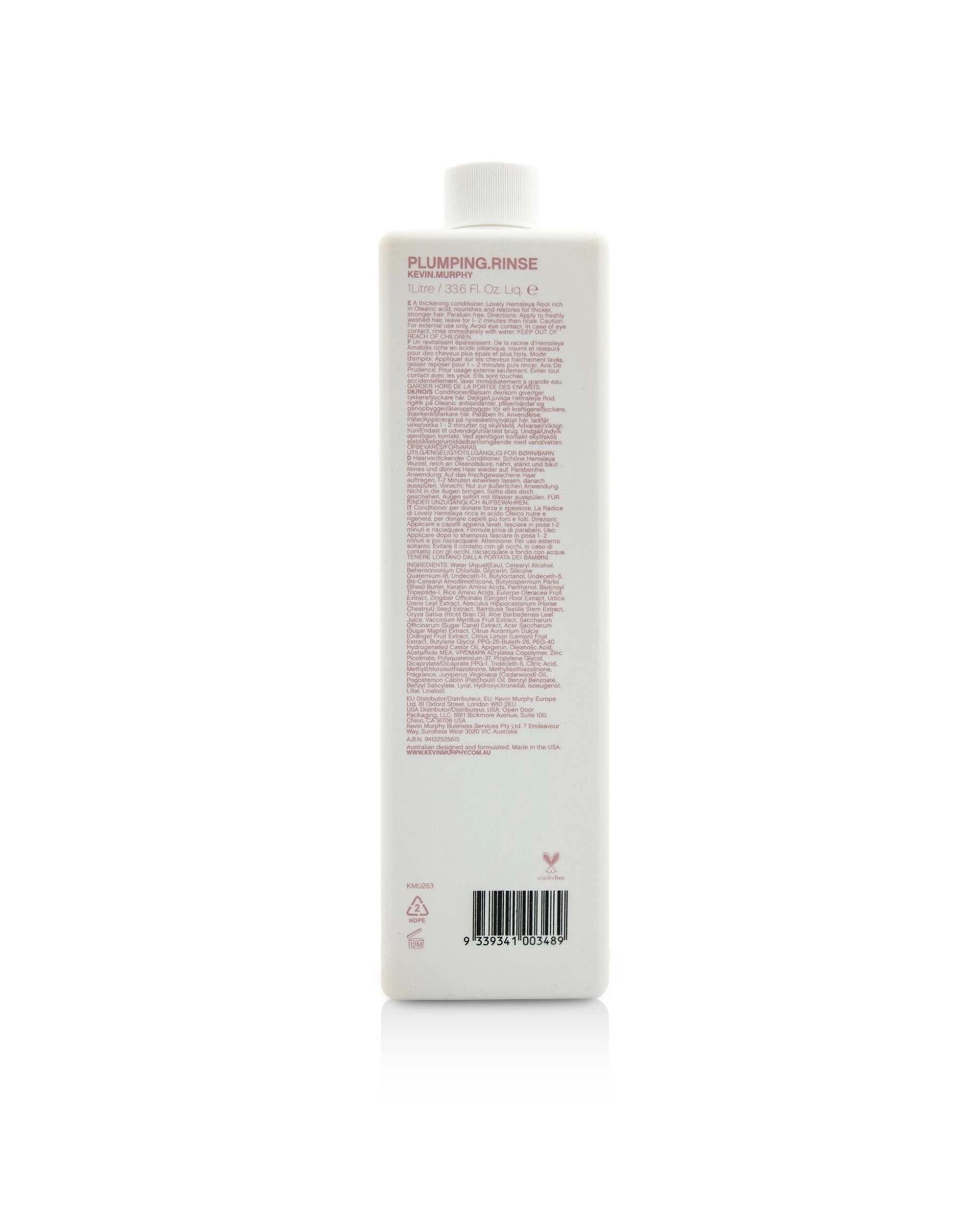 4 Kevin.Murphy Plumping.Rinse Densifying Conditioner (A Thickening Conditioner - For Thinning Hair)  1000ml/33.6oz, 4 of 4