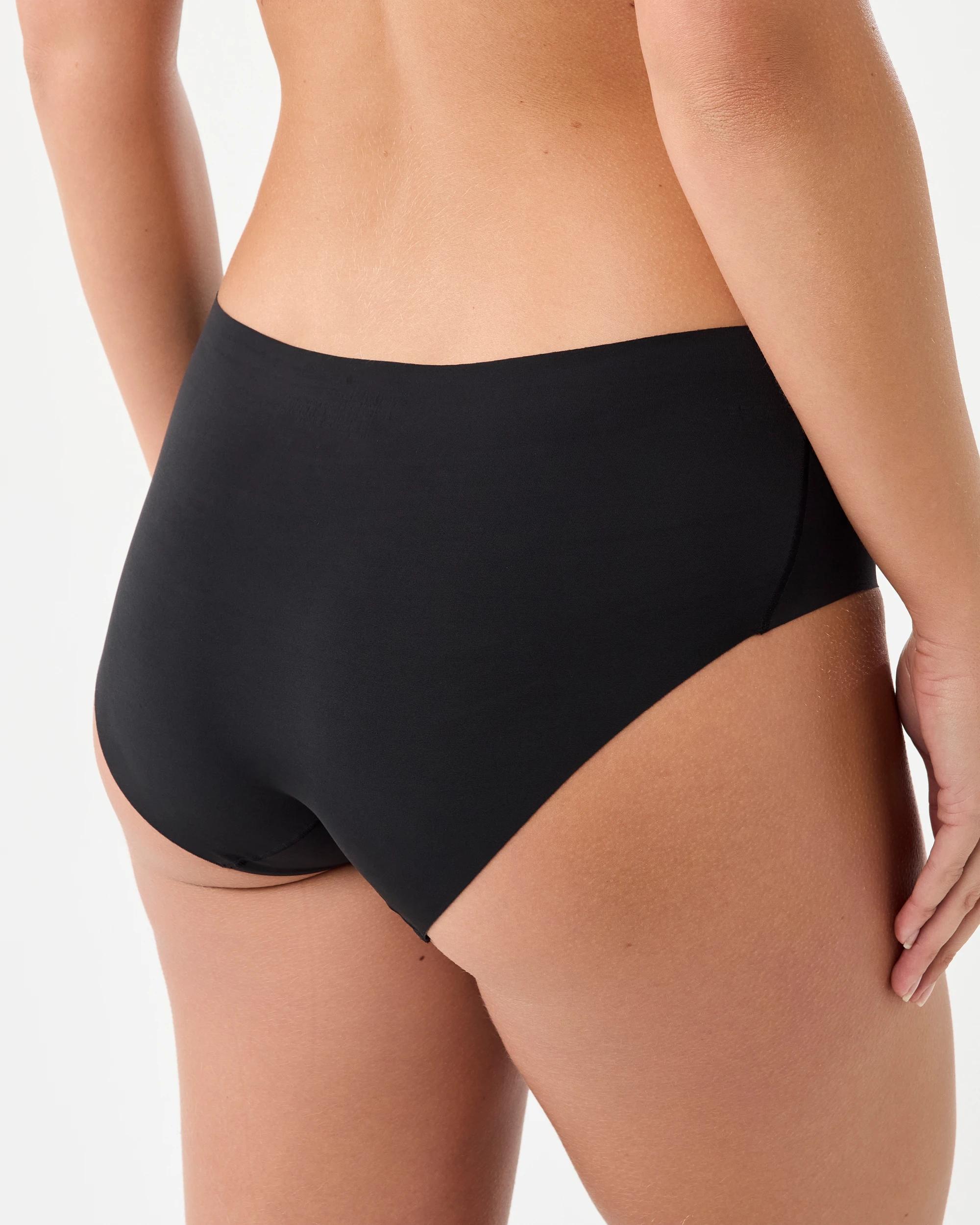 5 3 Pack Invisible Boyleg Briefs Black, 5 of 6