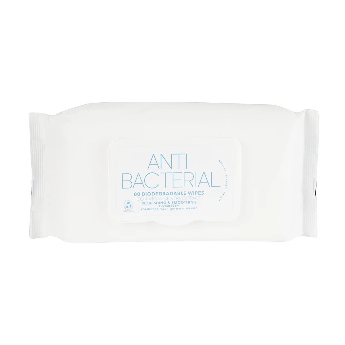 1 80 Pack Refreshing & Smoothing Wipes - Antibacterial, 1 of 4