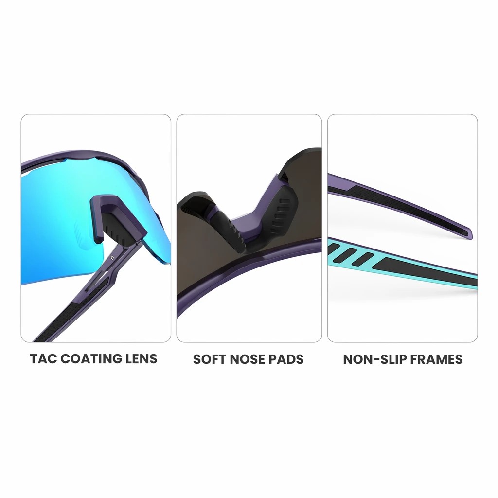 8 OutdoorMaster Adult Polarized UV400 TR90 Sunglasses for Cycling Sports - White, 8 of 9