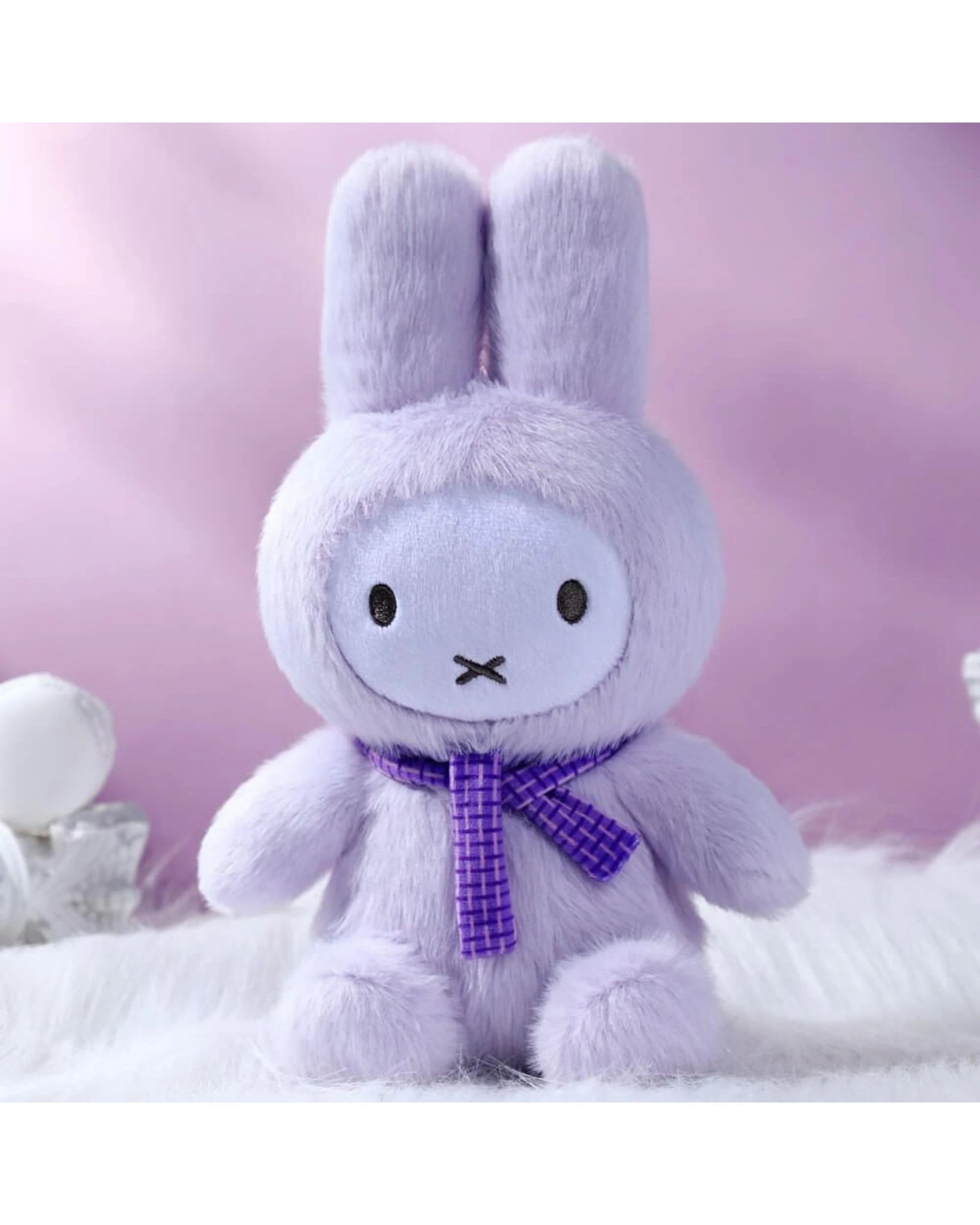 2 Miffy Fluffy Purple Plush, 2 of 3