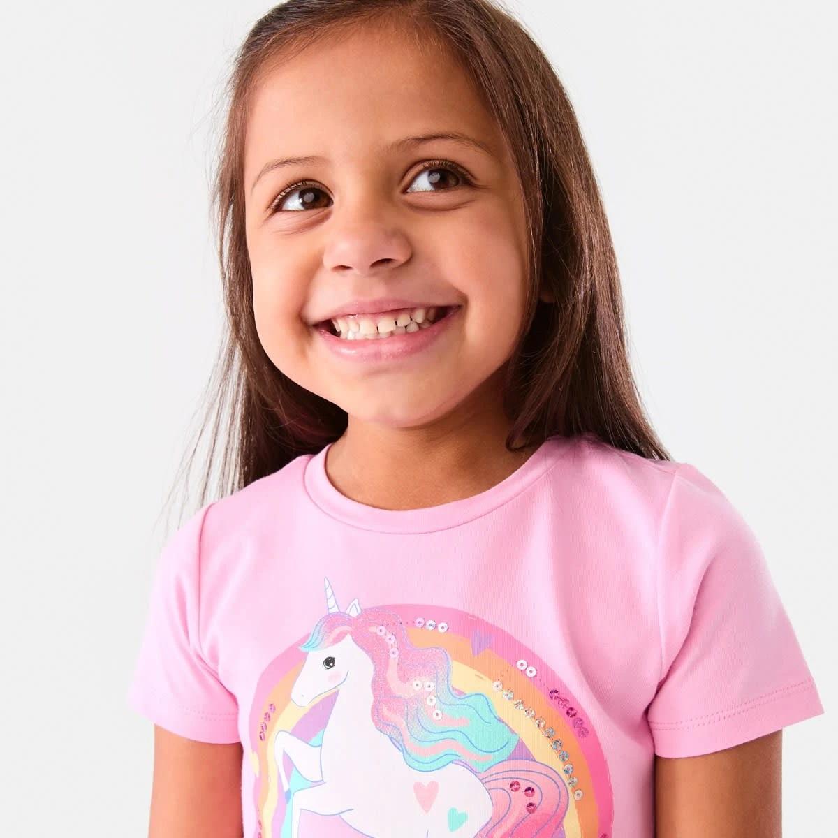 3 Short Sleeve Tutu Dress Pnk Unicrn, 3 of 9