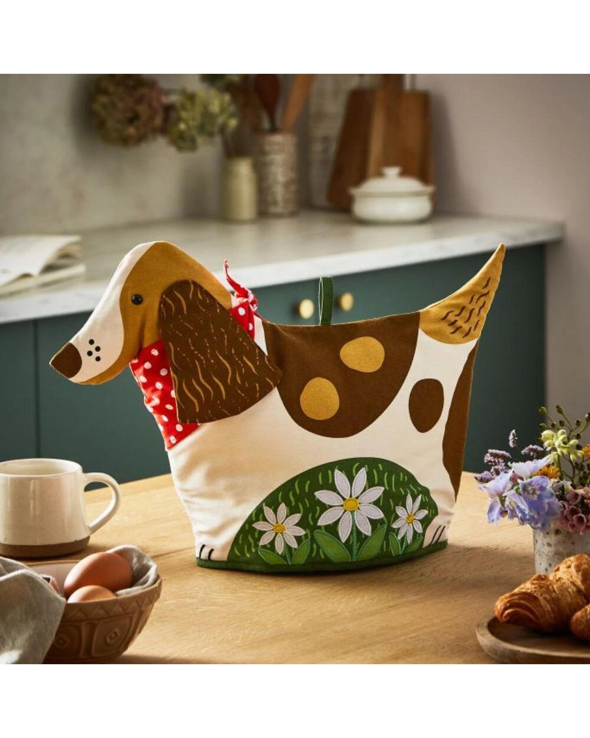 2 Ulster Weavers Daisy Dog Shaped Tea Cosy Brown  29 x 33 x 3cm, 2 of 2
